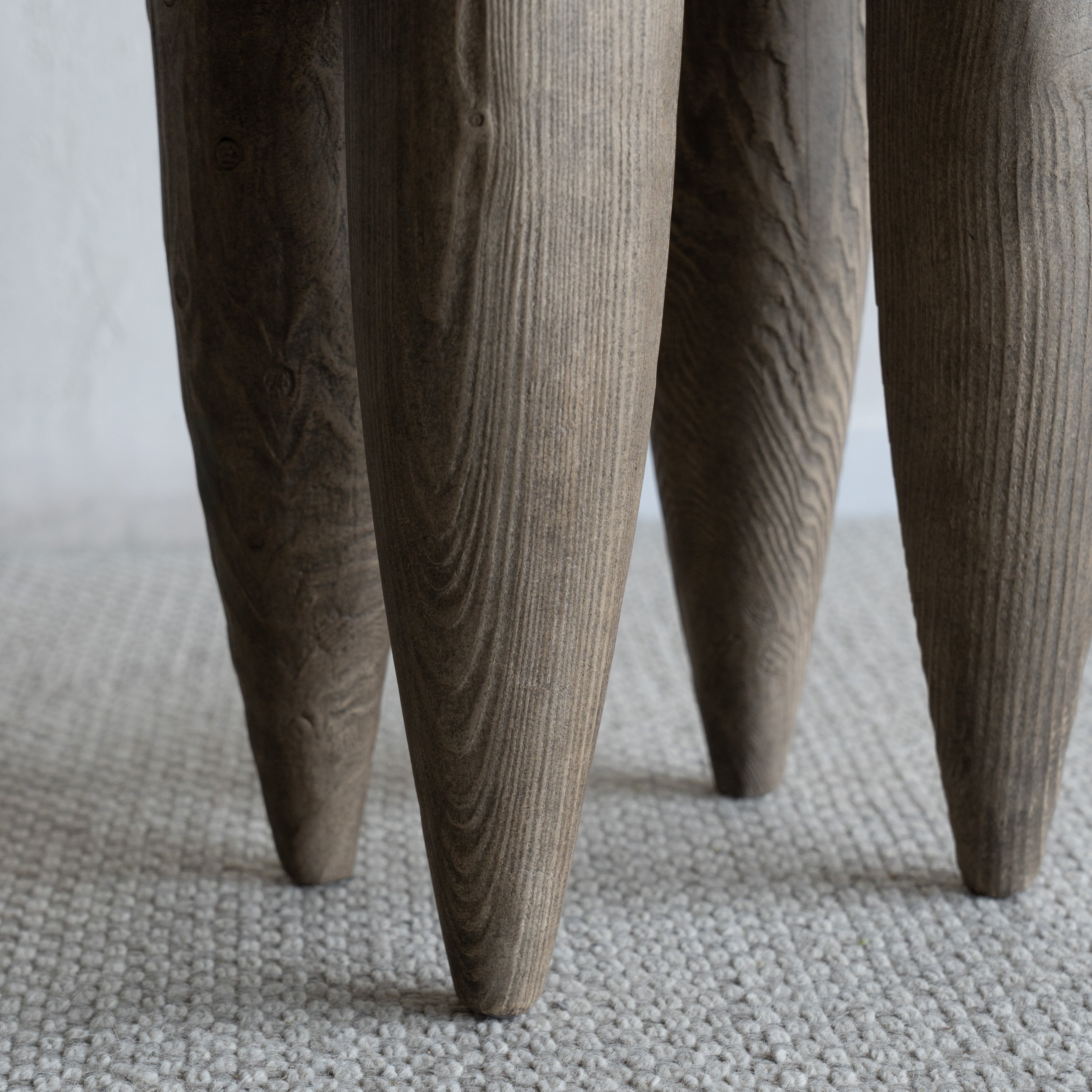 Kallix Elm Wood Stool | Side Table