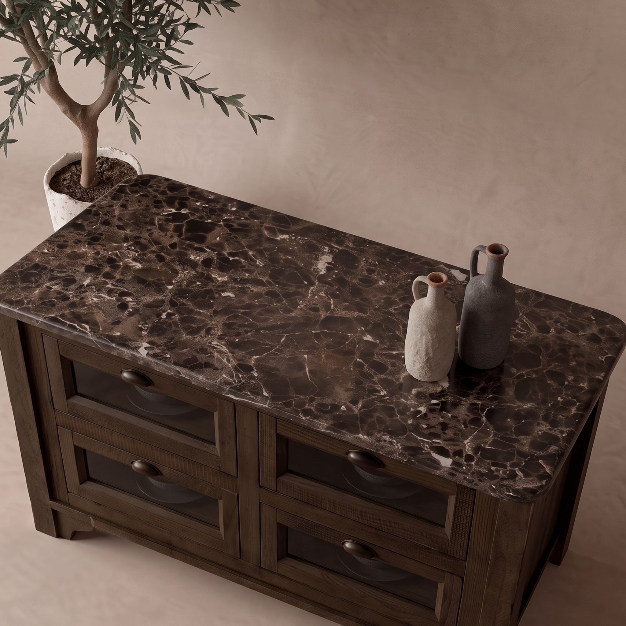 The Artisan Marble Kitchen Island With Bar Table