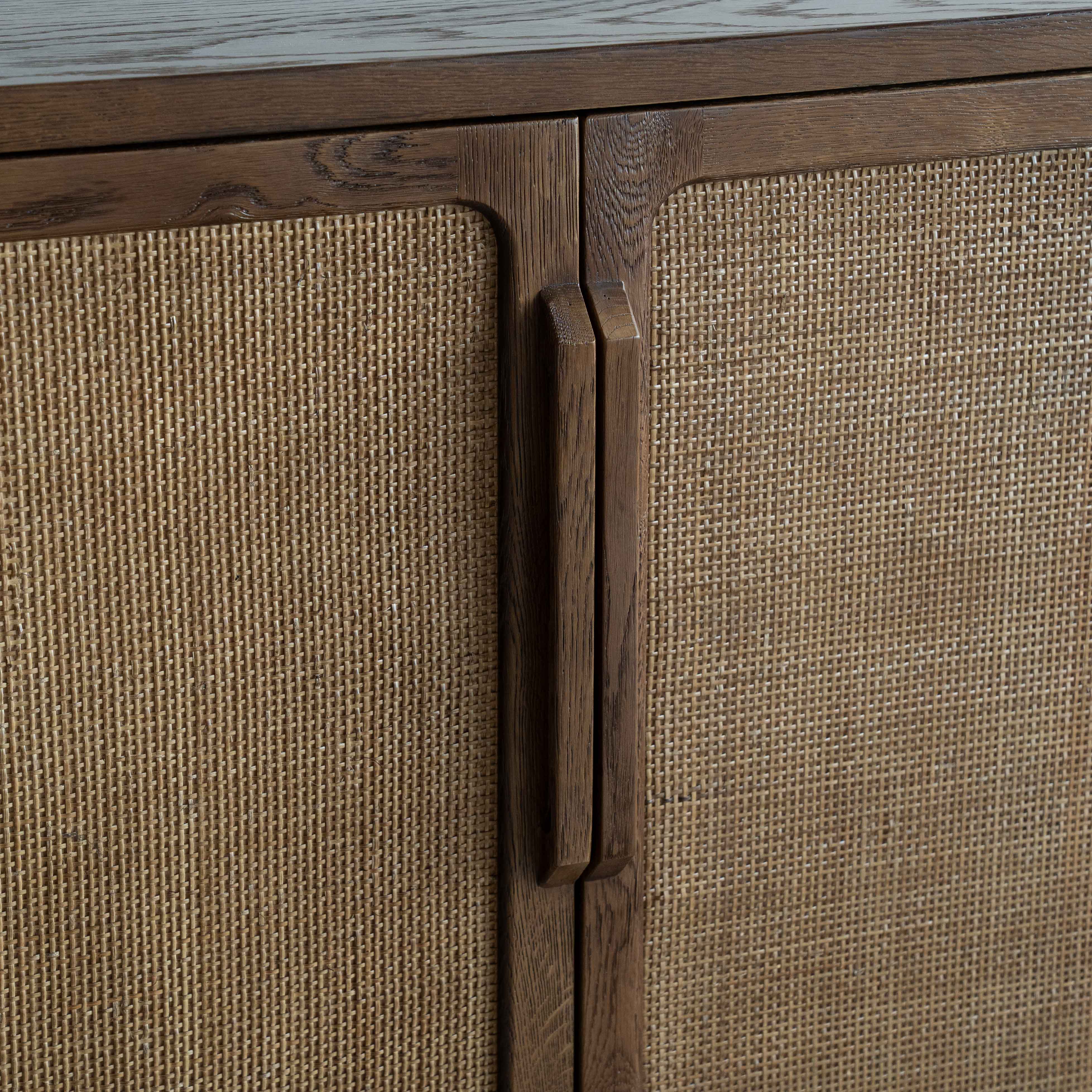 خزانة جانبية عصرية من الخشب الصلب من جيسا | خزانة تخزين 