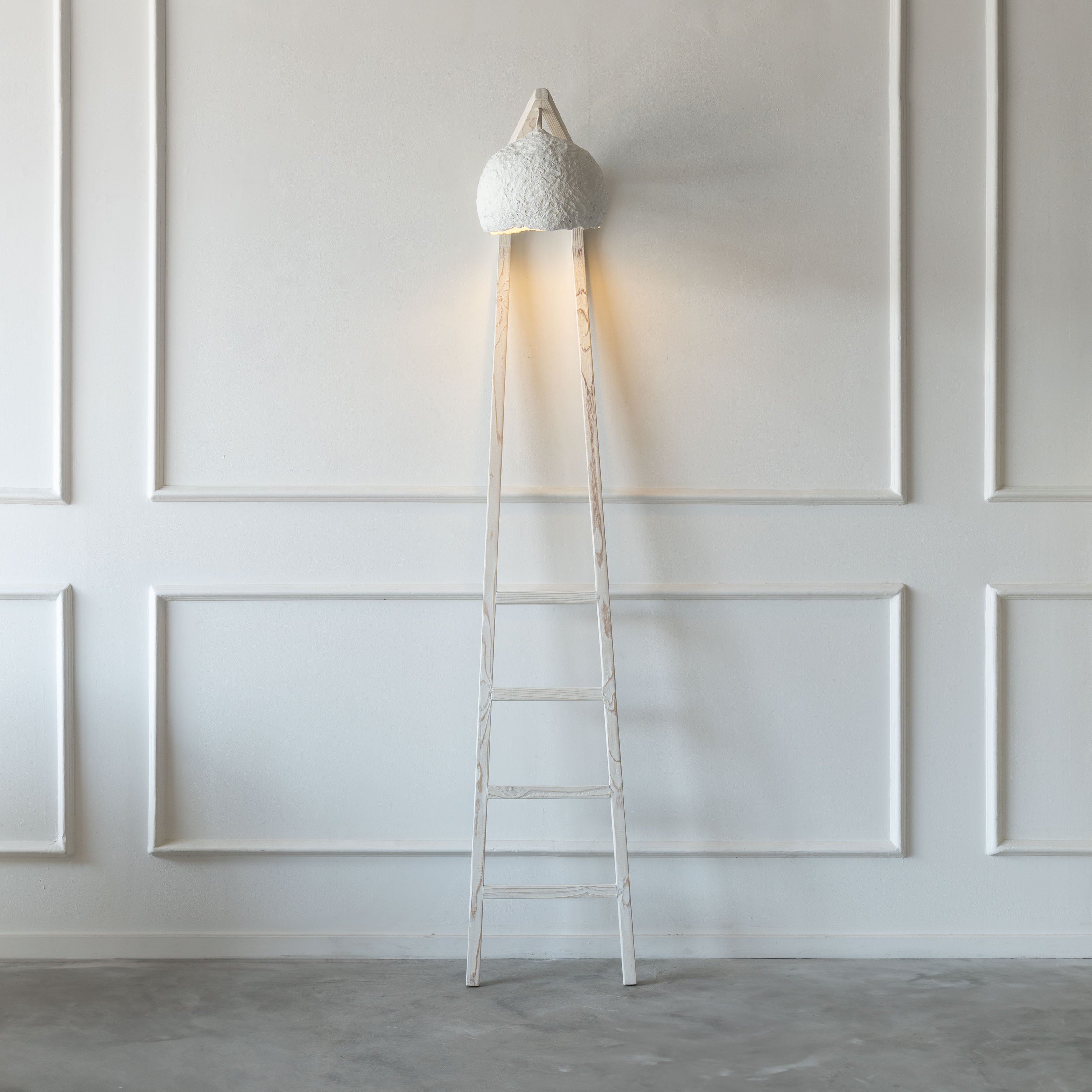 Ladder Lamp  - WS Living - UAE - Floor Lamp Wood and steel Furnitures - Dubai