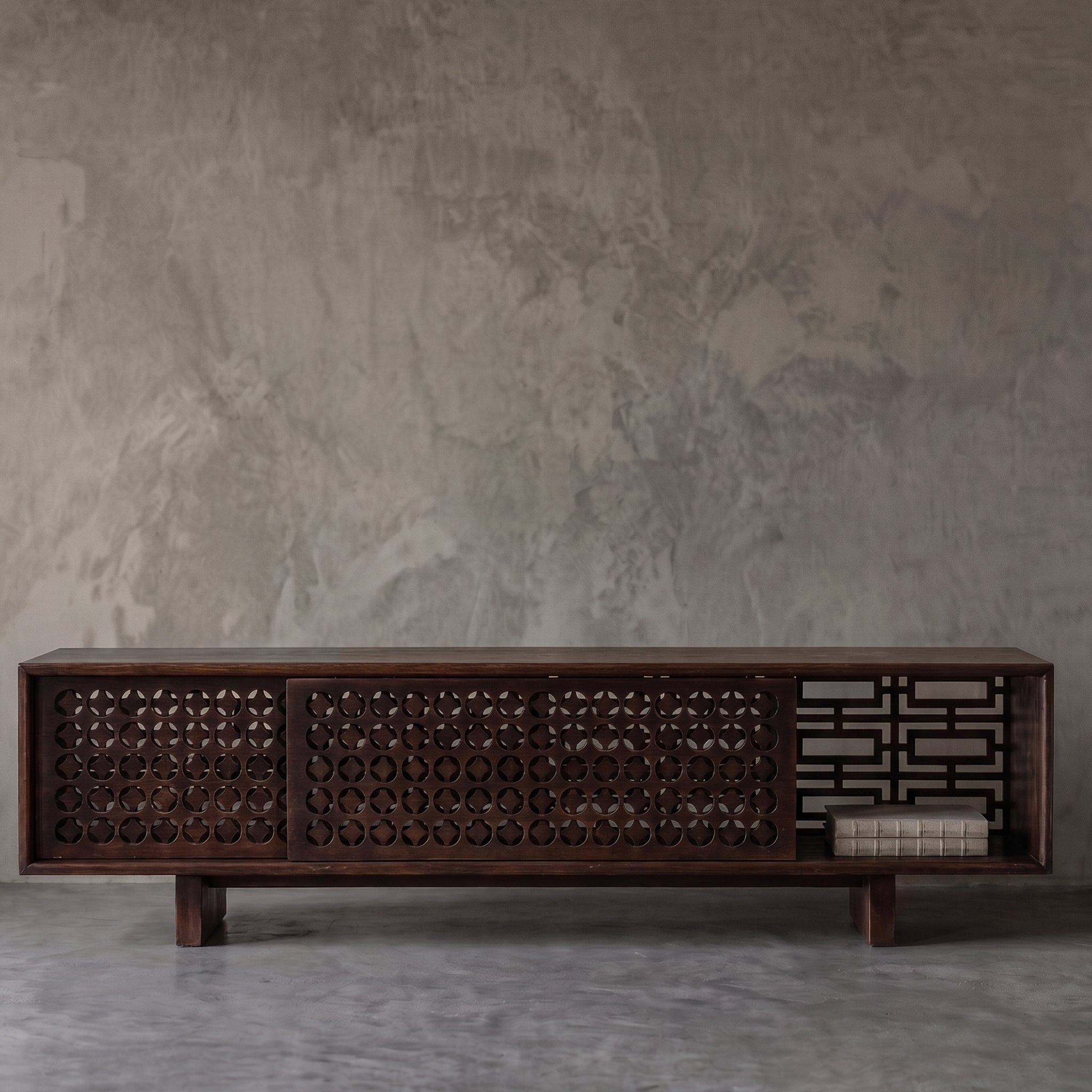 Lattice Real Antique Vintage Style TV Unit