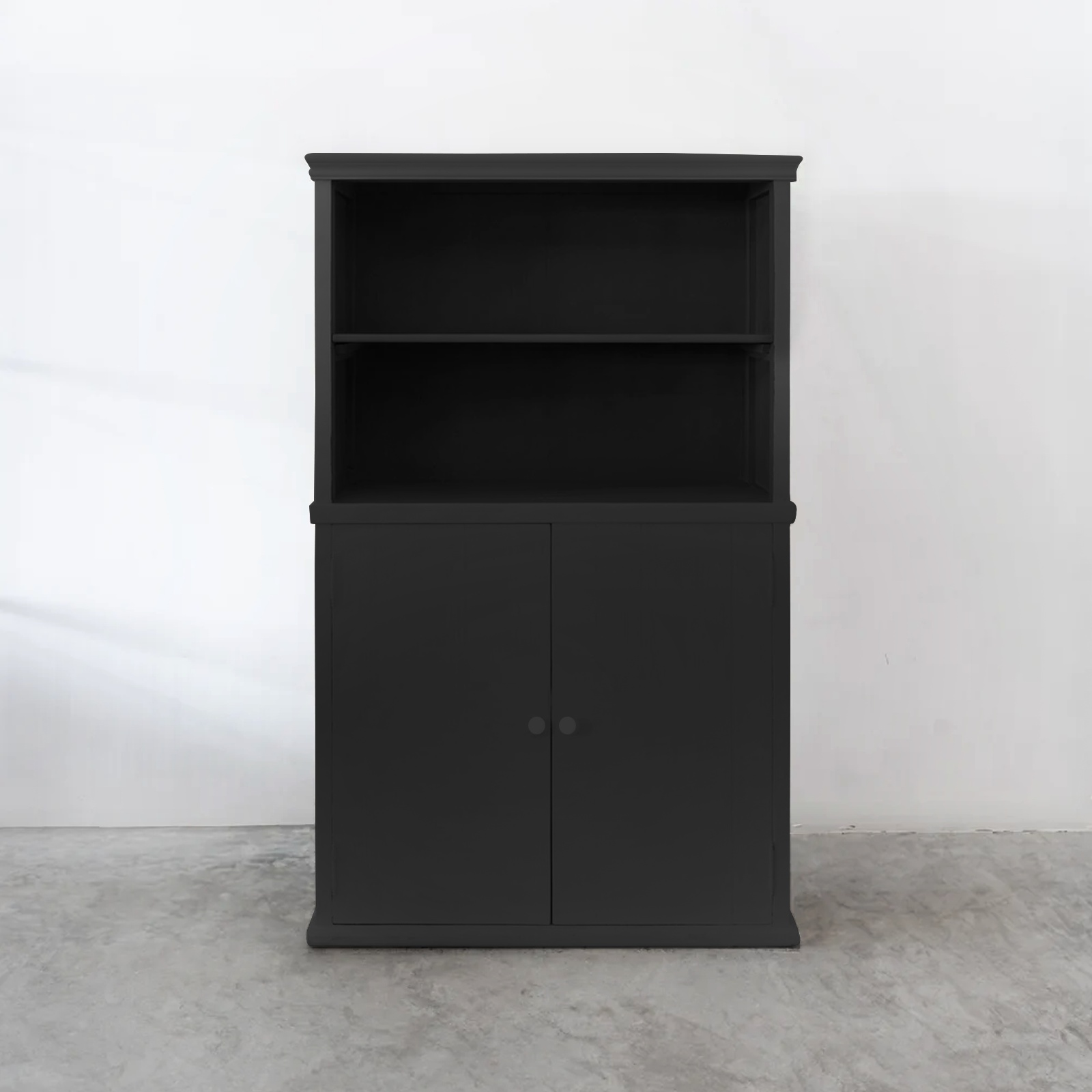 Black Port Cabinet  - WS Living - UAE - Bench Wood and steel Furnitures - Dubai