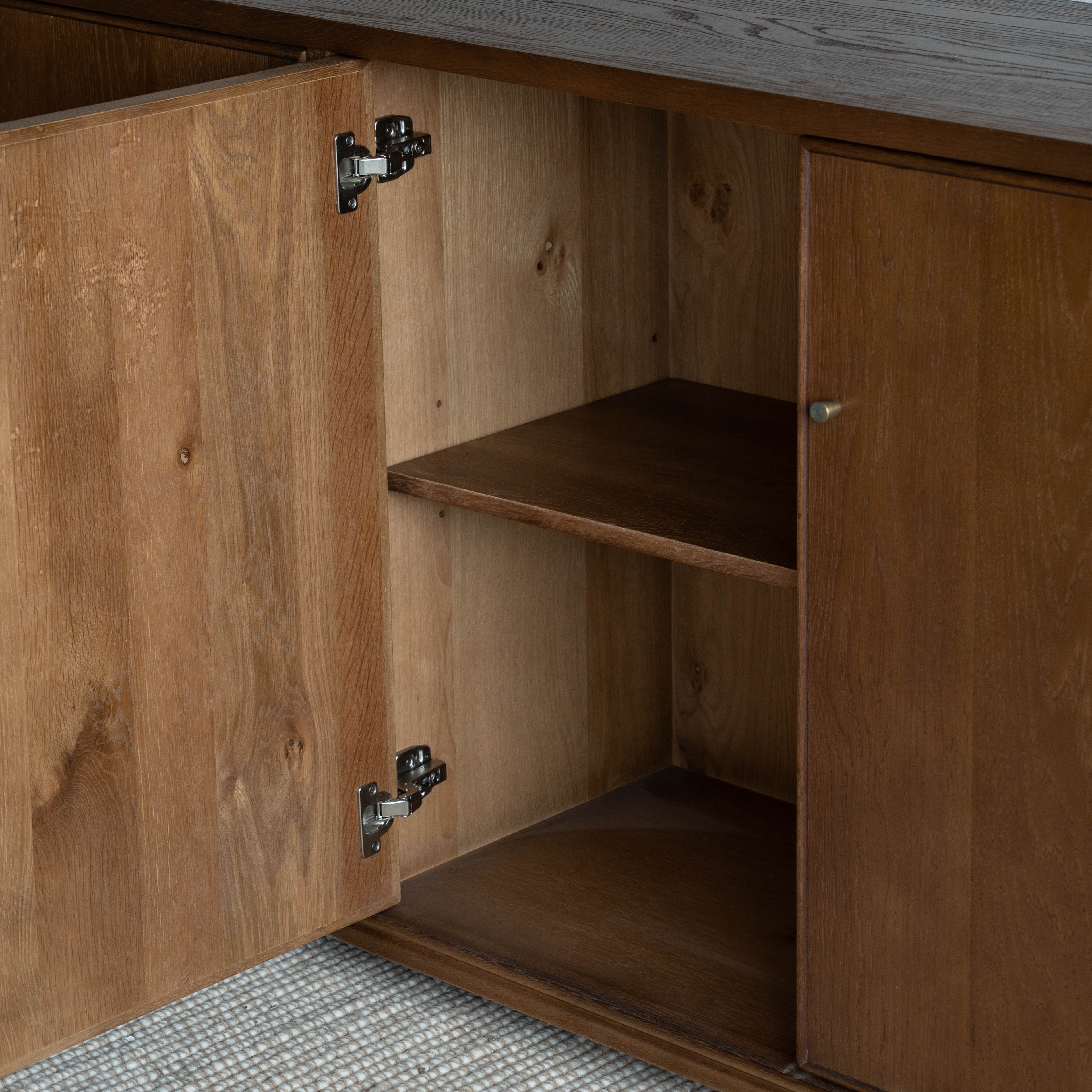 خزانة جانبية عصرية من الخشب الصلب من جيسا | خزانة تخزين 