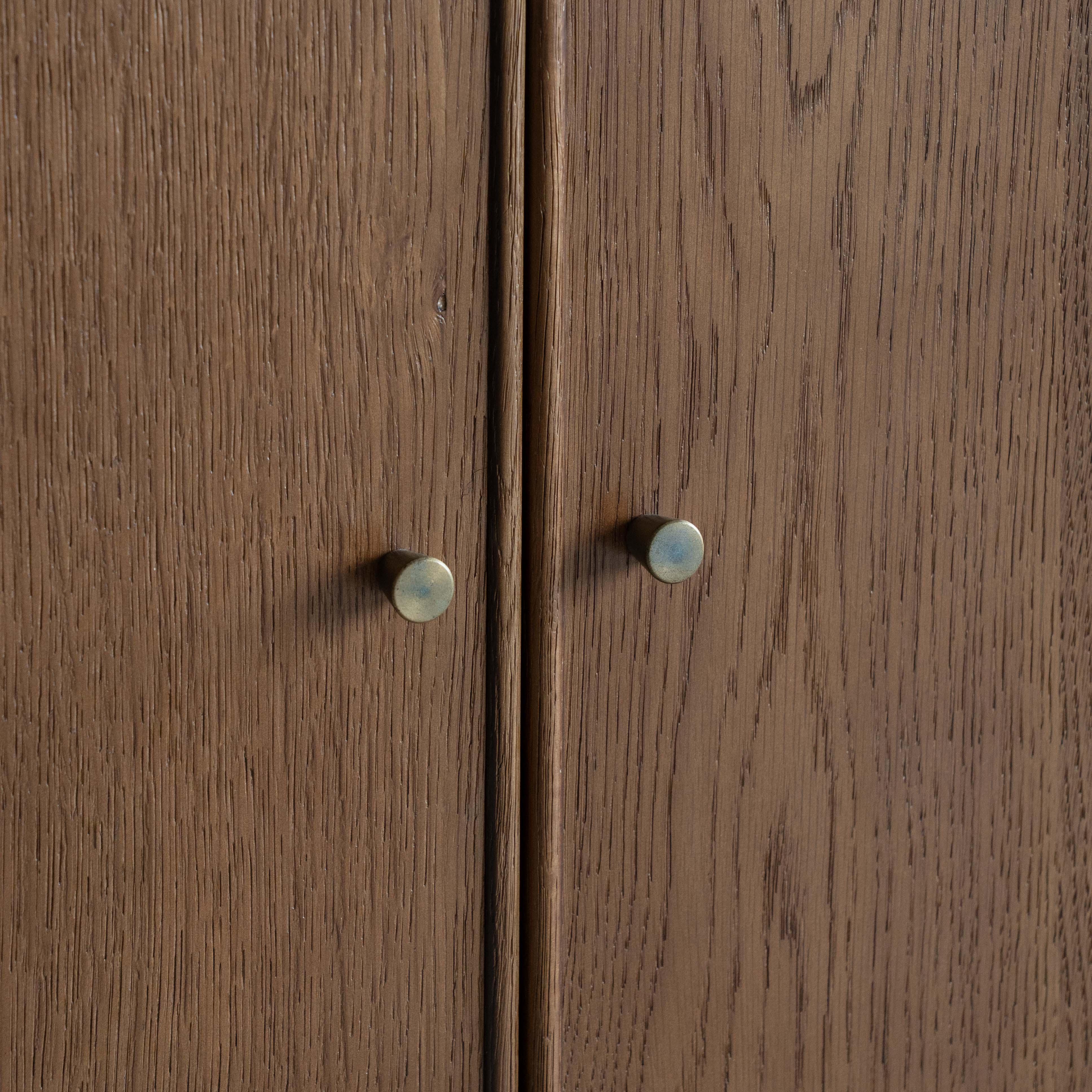 خزانة جانبية عصرية من الخشب الصلب من جيسا | خزانة تخزين 