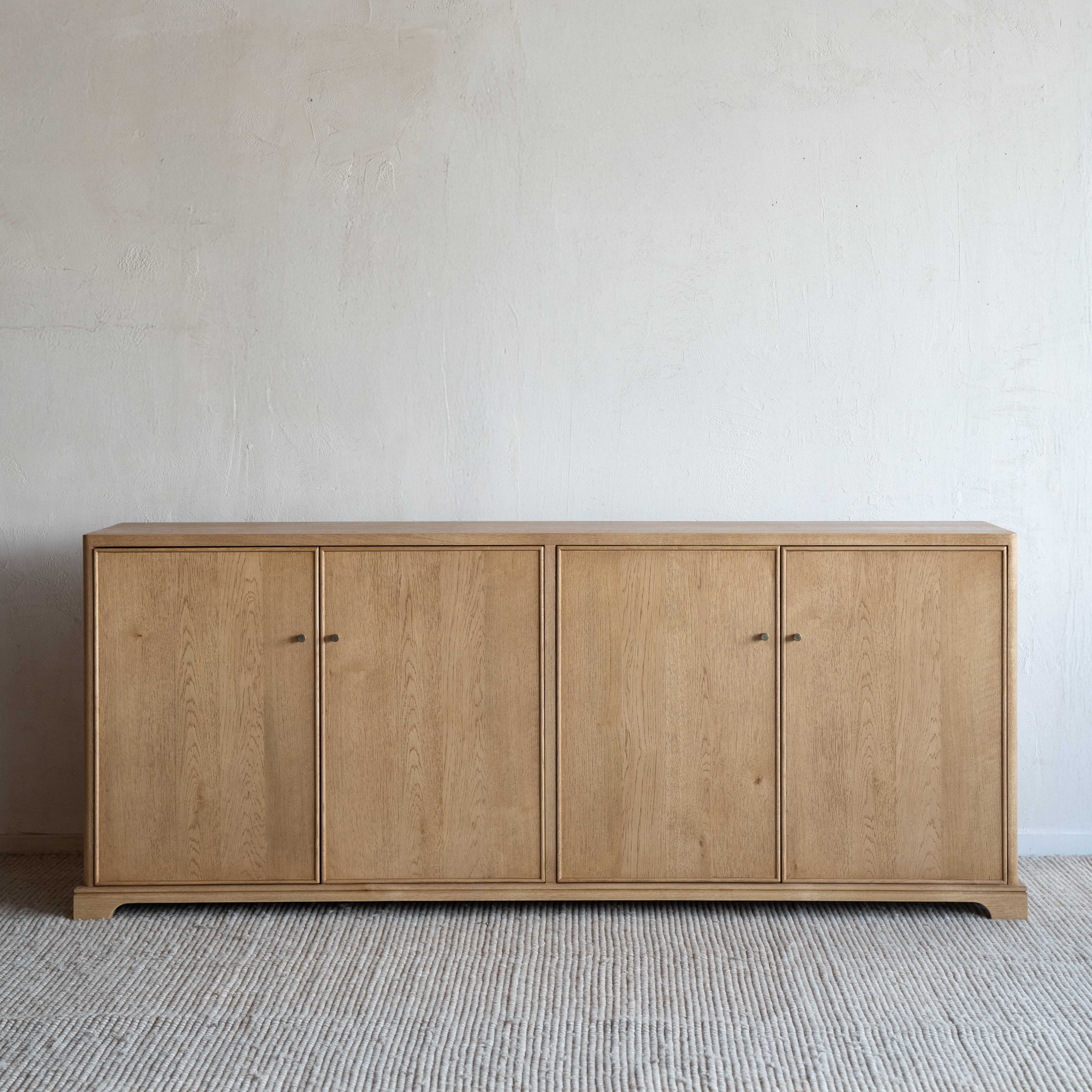 خزانة جانبية عصرية من الخشب الصلب من جيسا | خزانة تخزين 