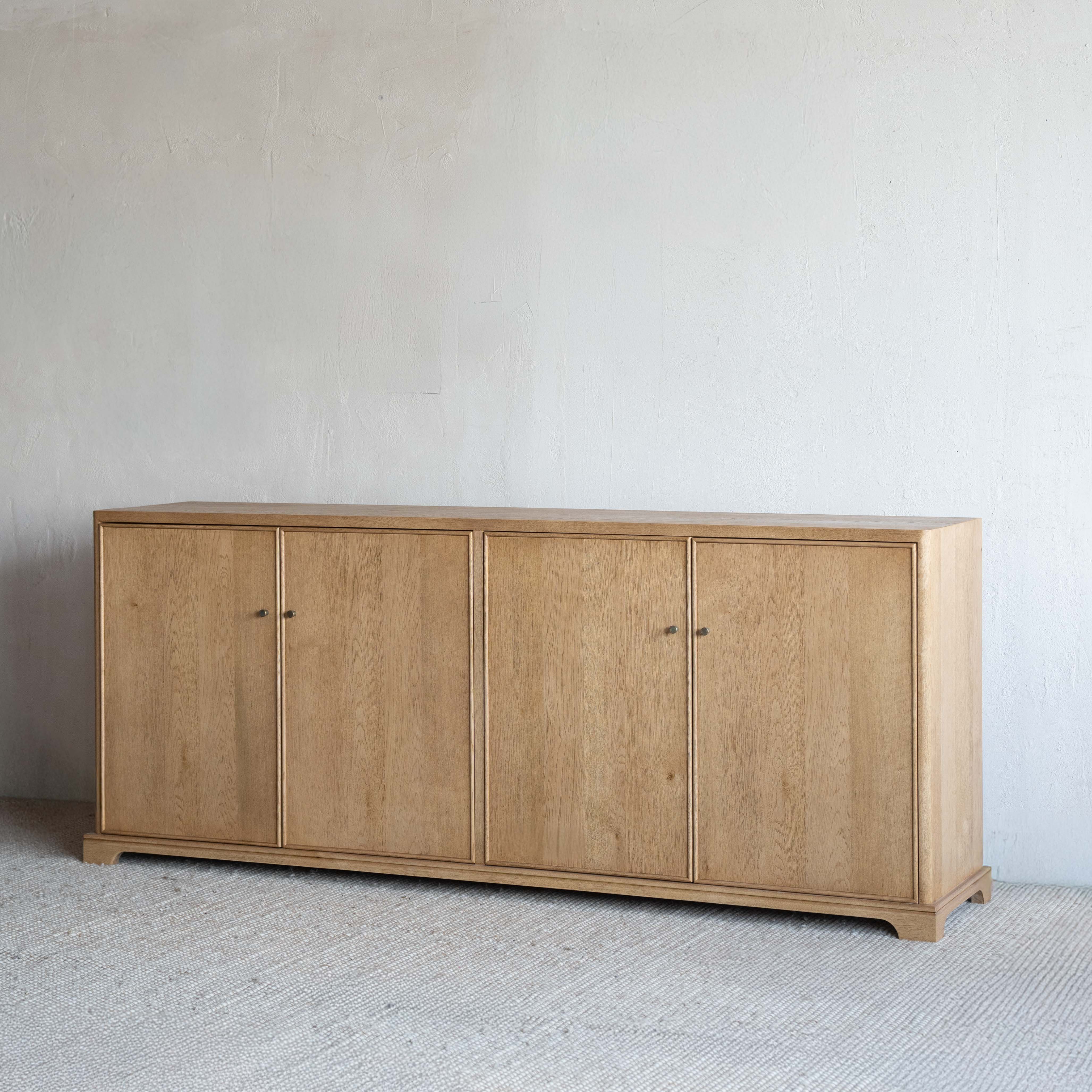 خزانة جانبية عصرية من الخشب الصلب من جيسا | خزانة تخزين 