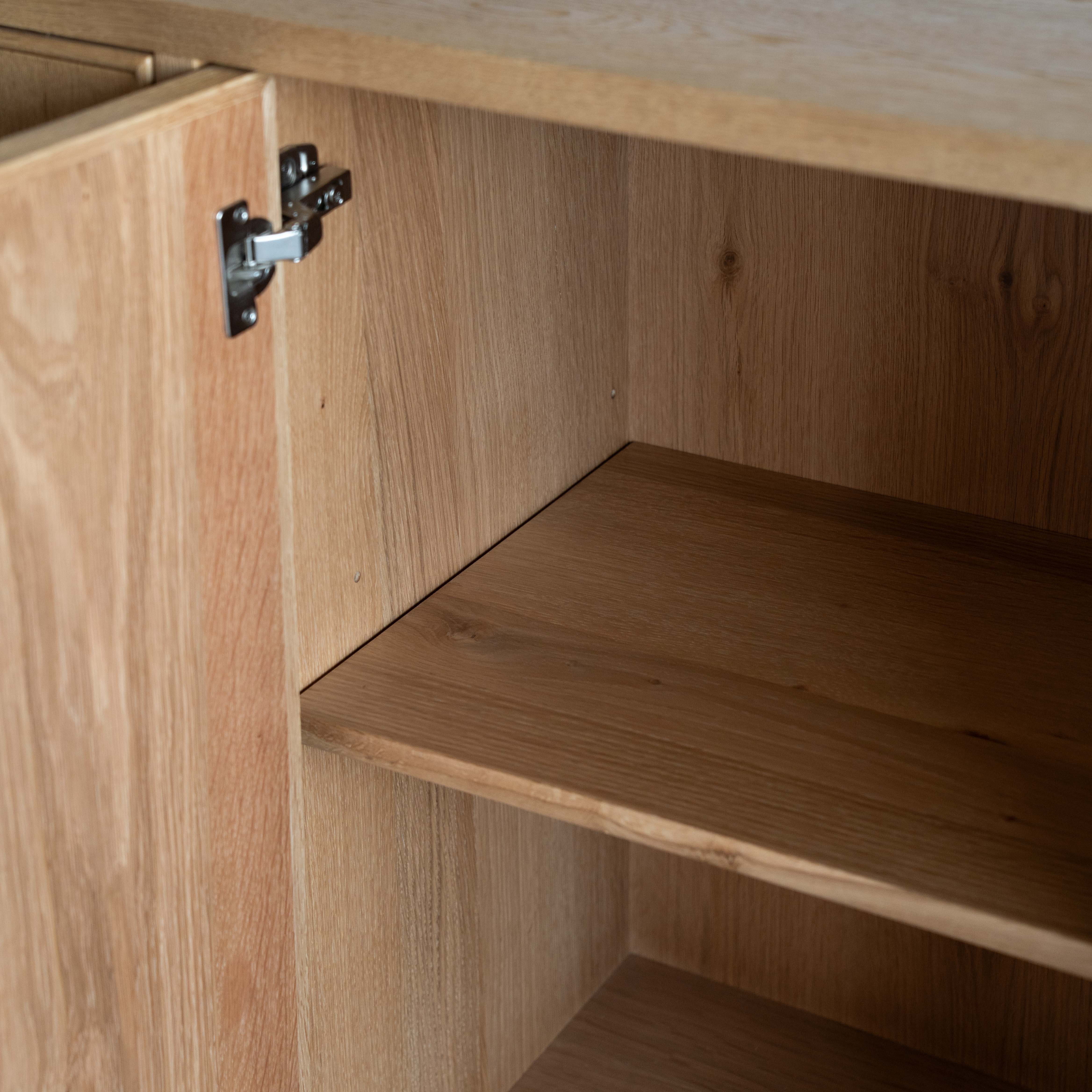 خزانة جانبية عصرية من الخشب الصلب من جيسا | خزانة تخزين 