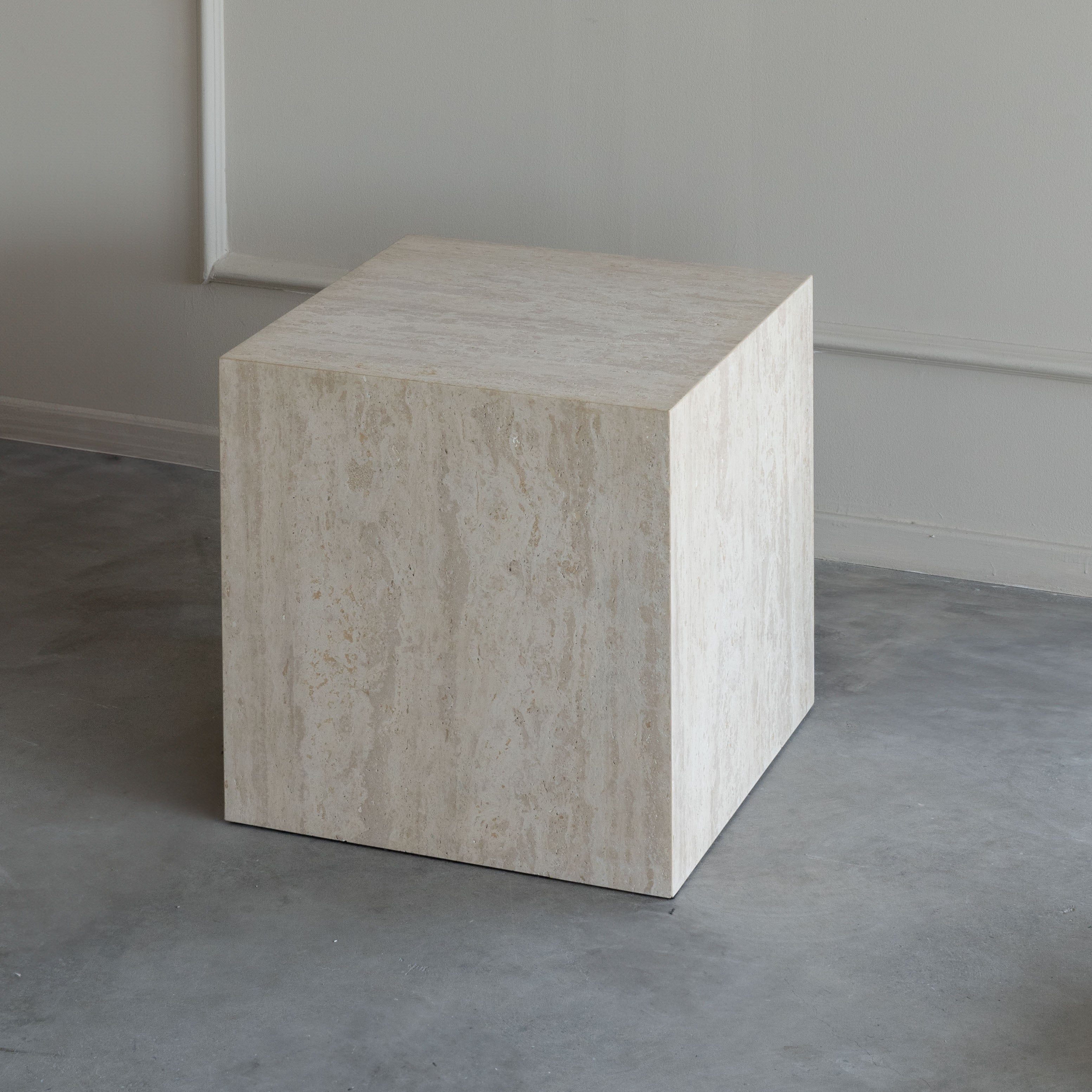 Loraine Cube Side Table  - WS Living - UAE - Side Tables Wood and steel Furnitures - Dubai