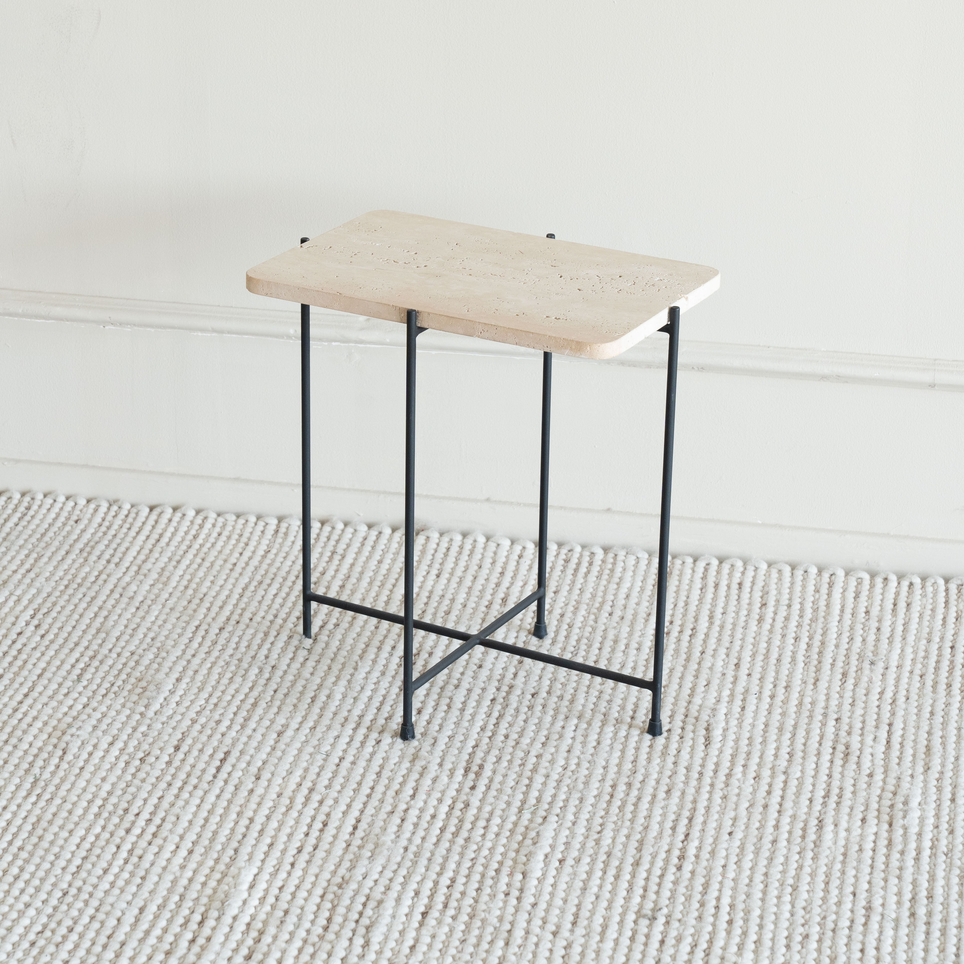 Loraine Side Table  - WS Living - UAE - Side Table Wood and steel Furnitures - Dubai