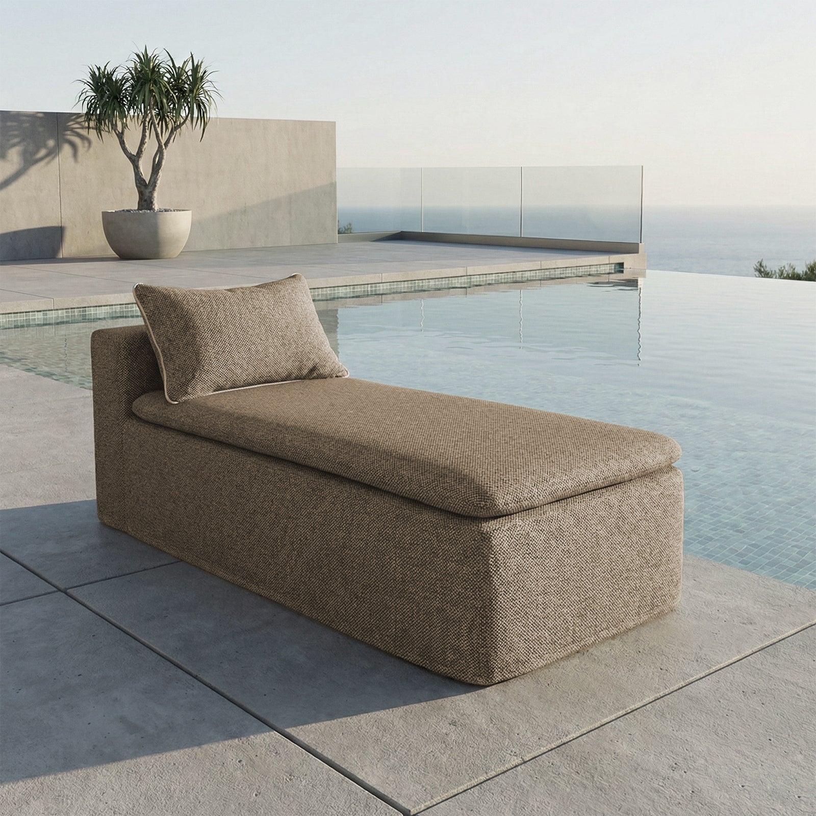 Laguna Brown Relax Sun Lounge Chair ( INDOOR & OUTDOOR)