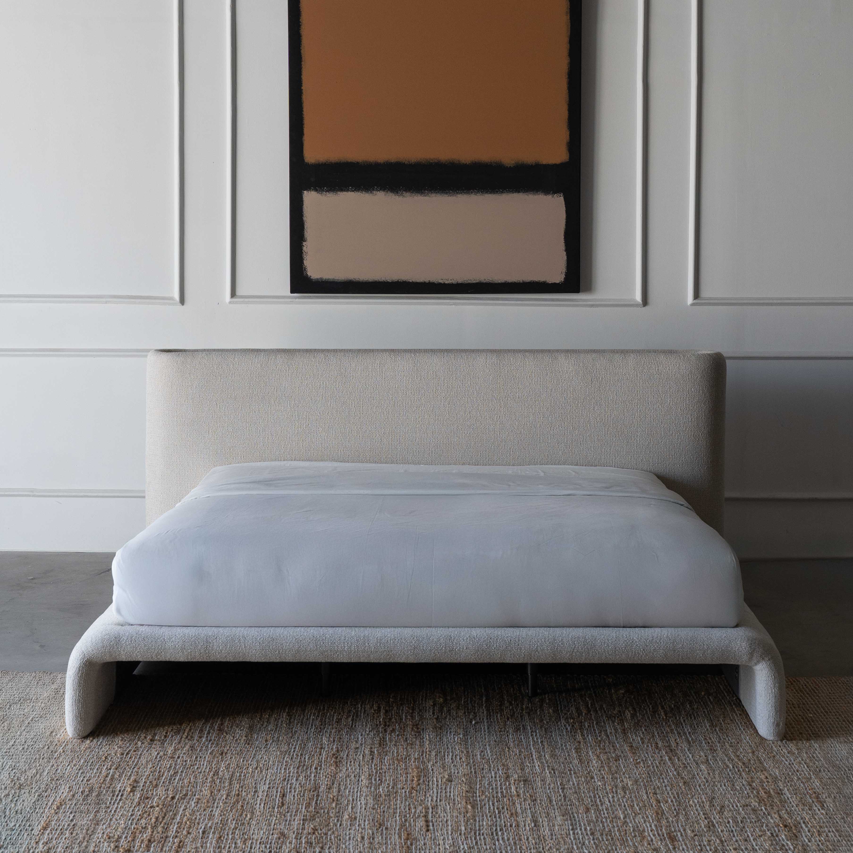 Monroe Grand Modern & Luxury King Size Bed 180x200 - WHITE
