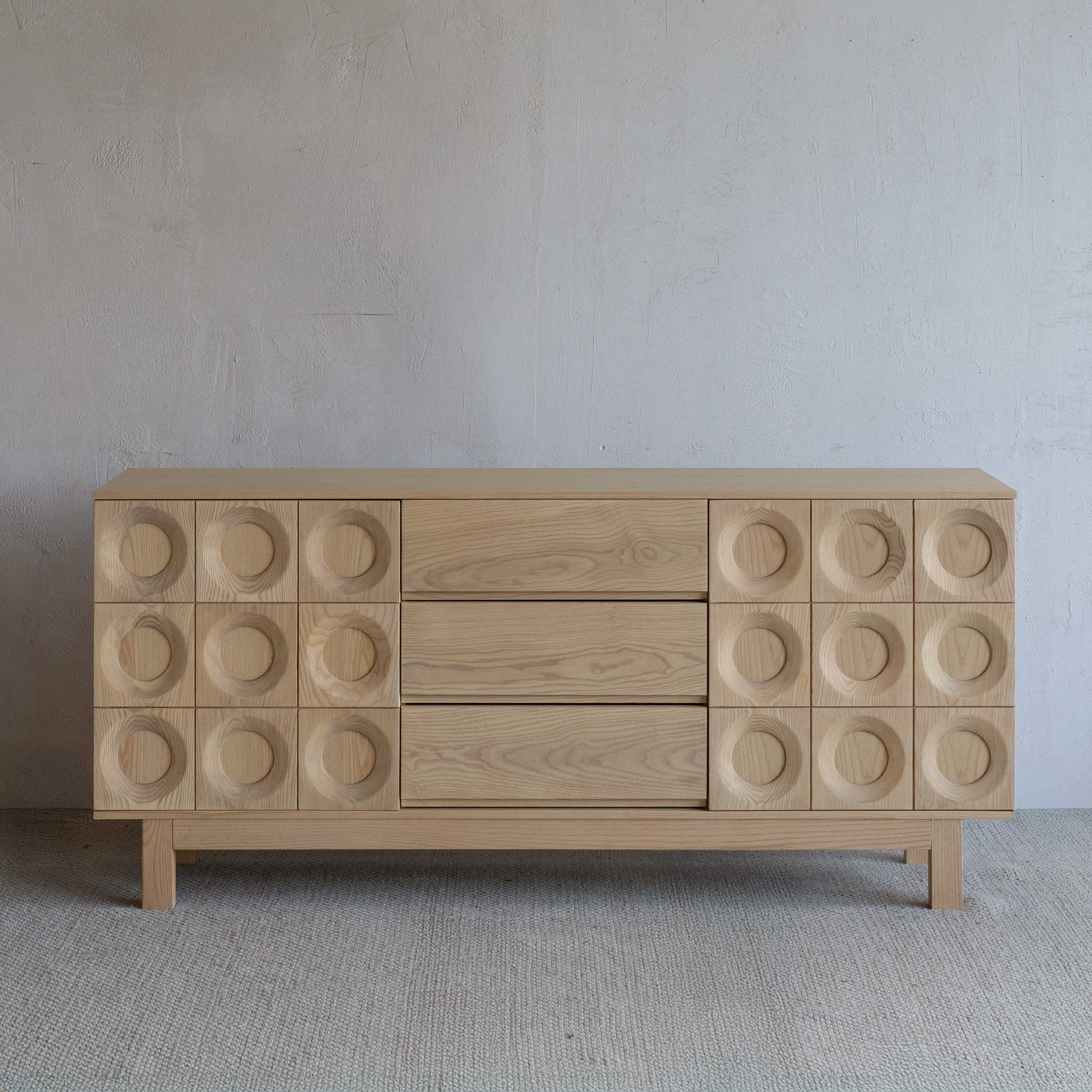 Lucca Italian Style Solid Wood Sideboard - NATURAL