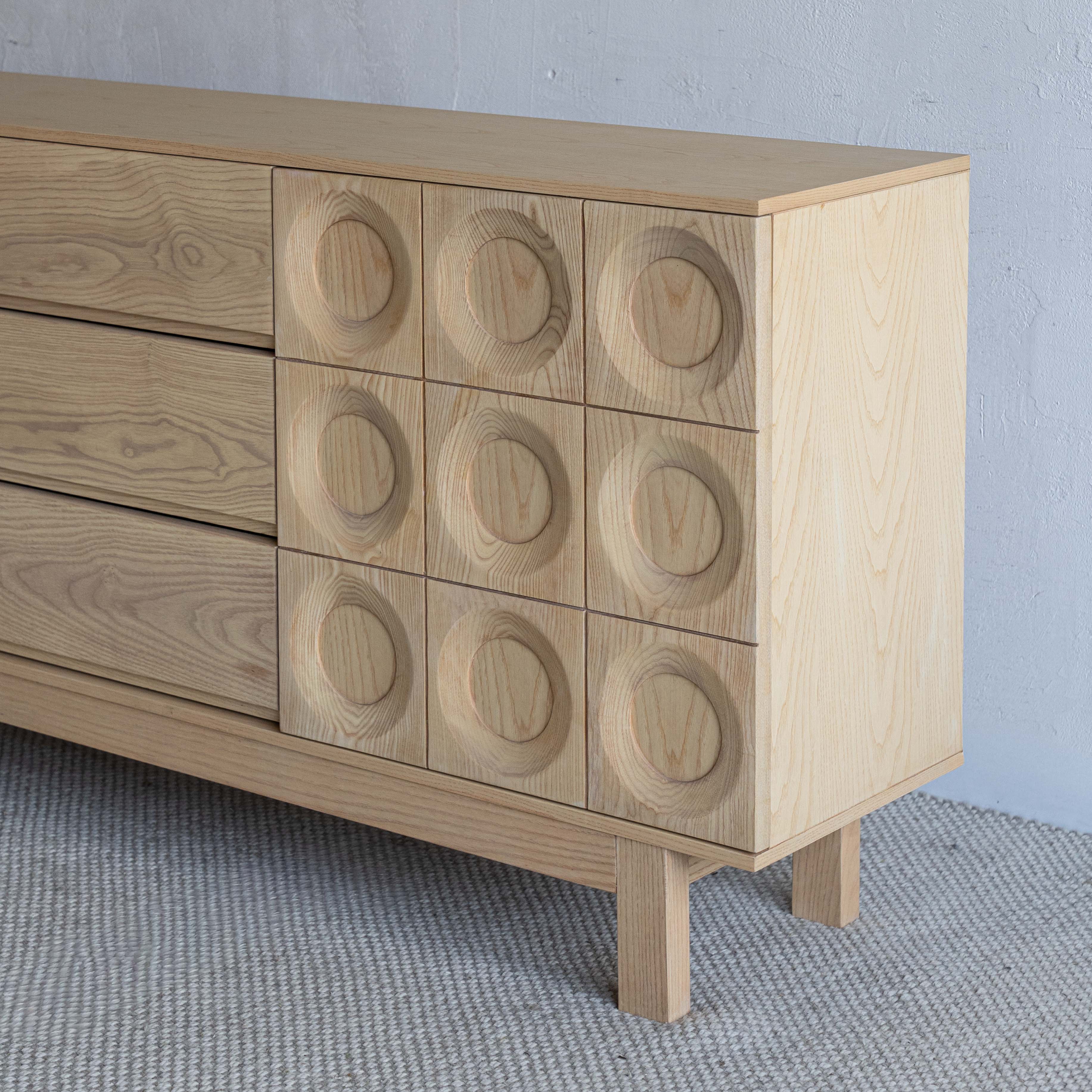 Lucca Italian Style Solid Wood Sideboard - NATURAL