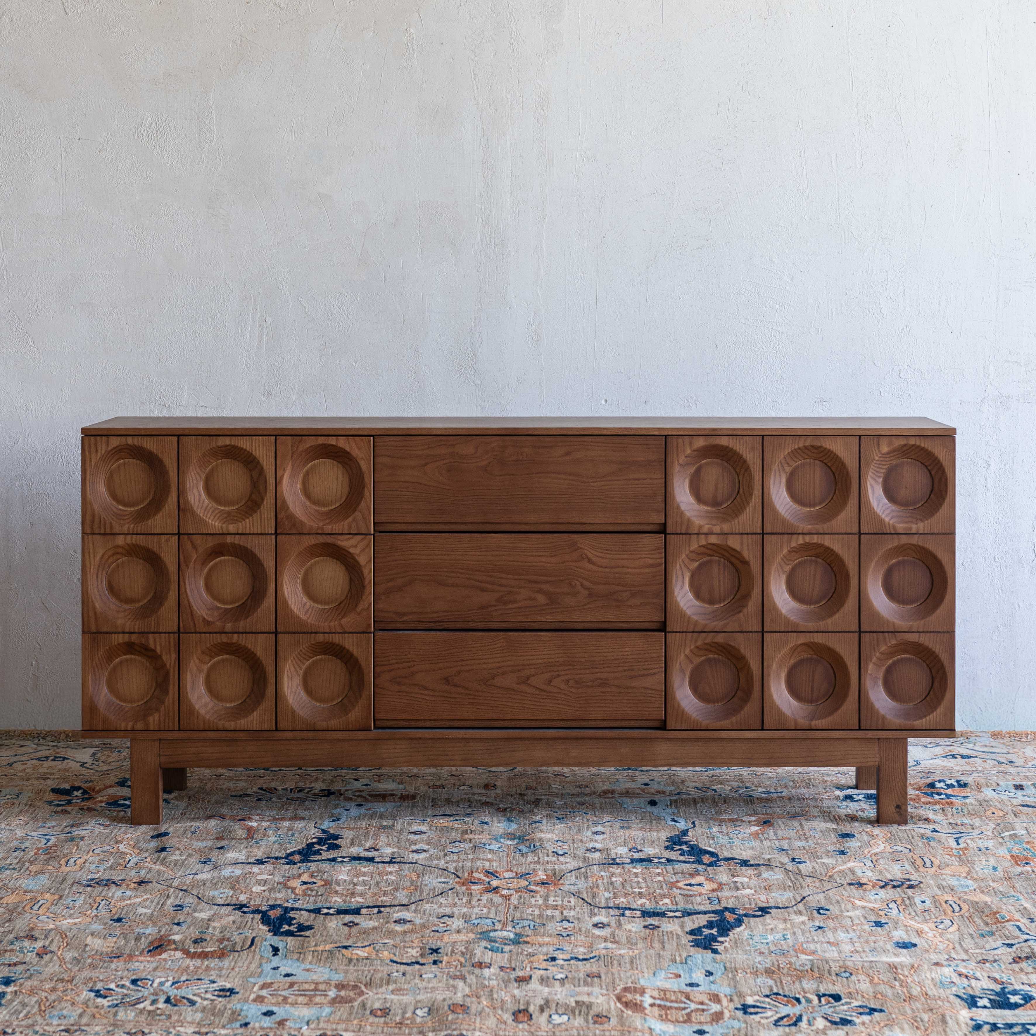 Lucca Italian Style Solid Wood Sideboard - WALNUT