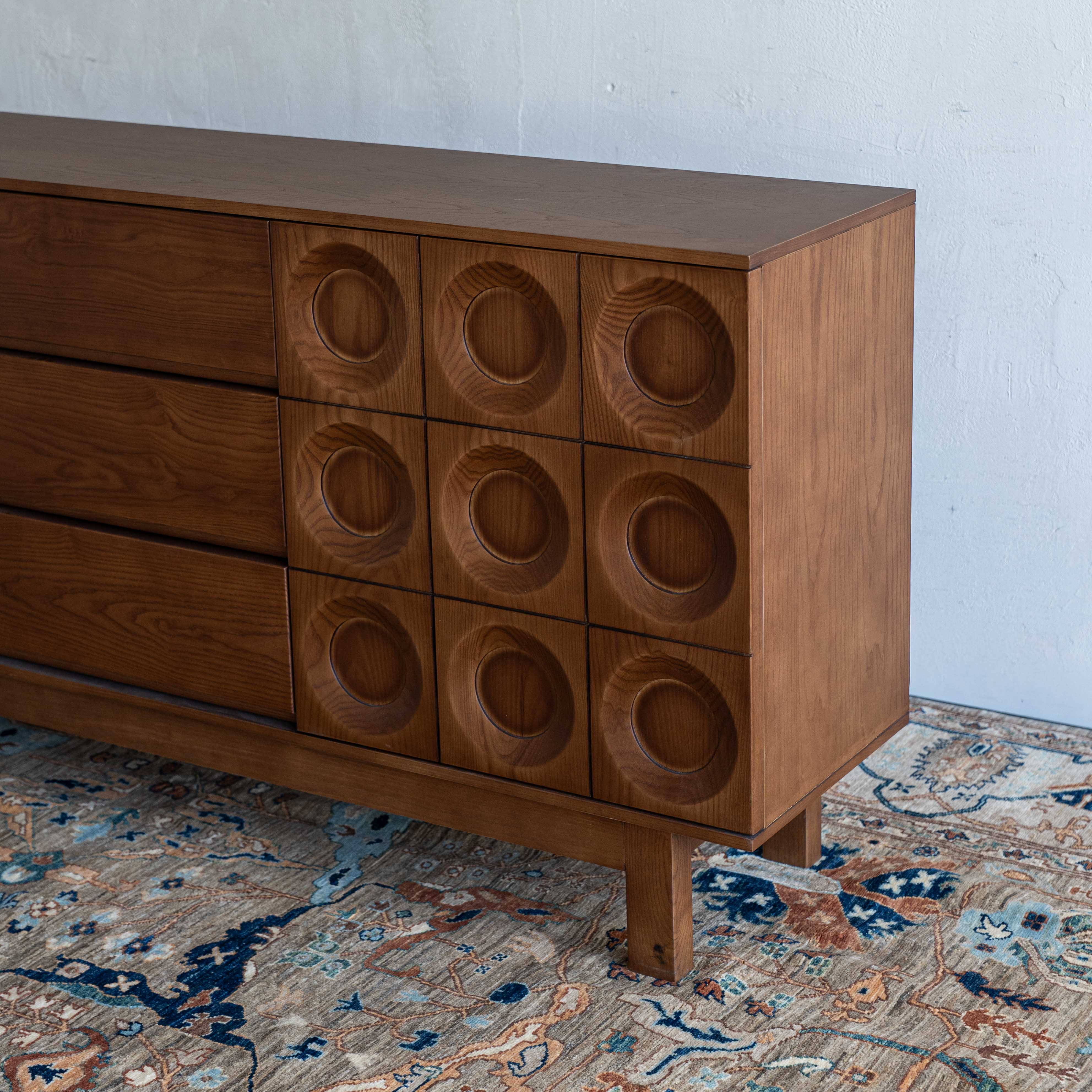 Lucca Italian Style Solid Wood Sideboard - WALNUT