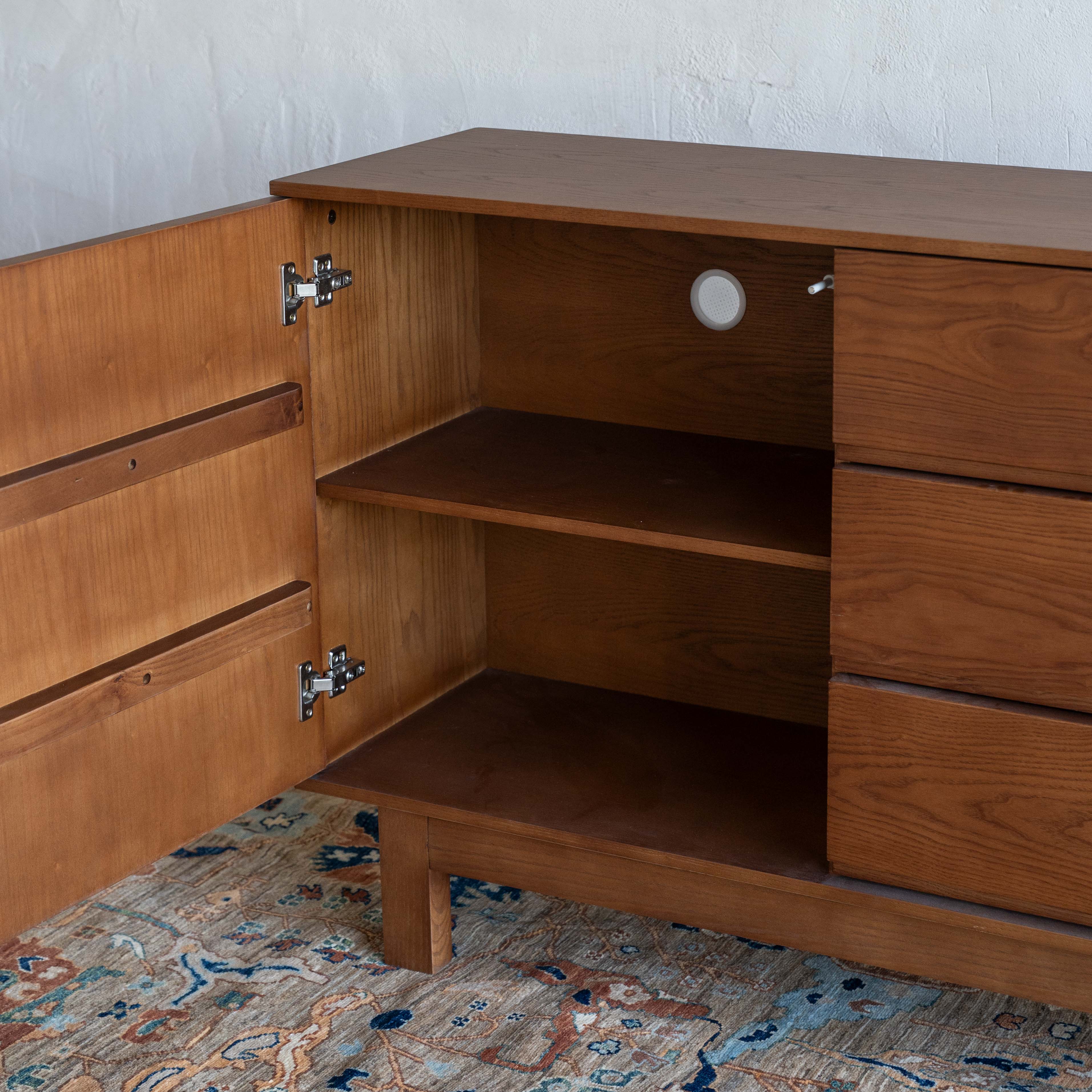 Lucca Italian Style Solid Wood Sideboard - WALNUT