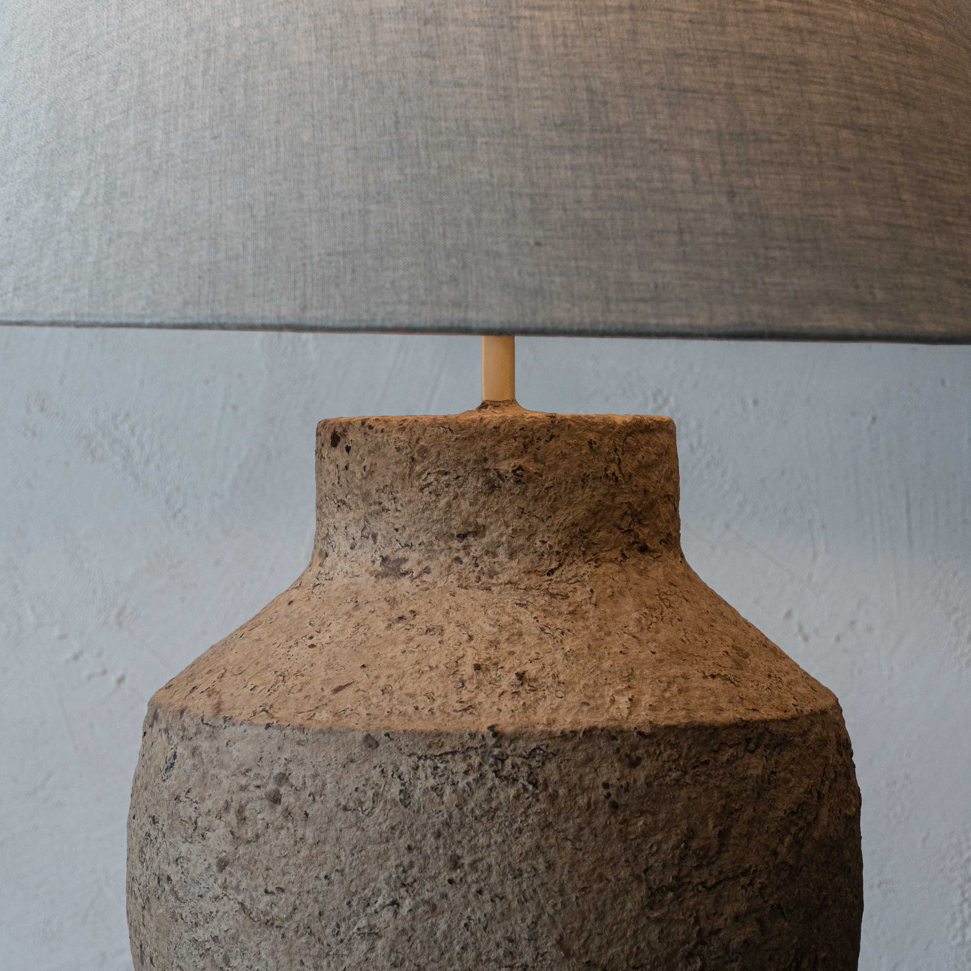 Luna Bloom Rustic Paper Mâché Artisan Table Lamp - Small - 88562 B
