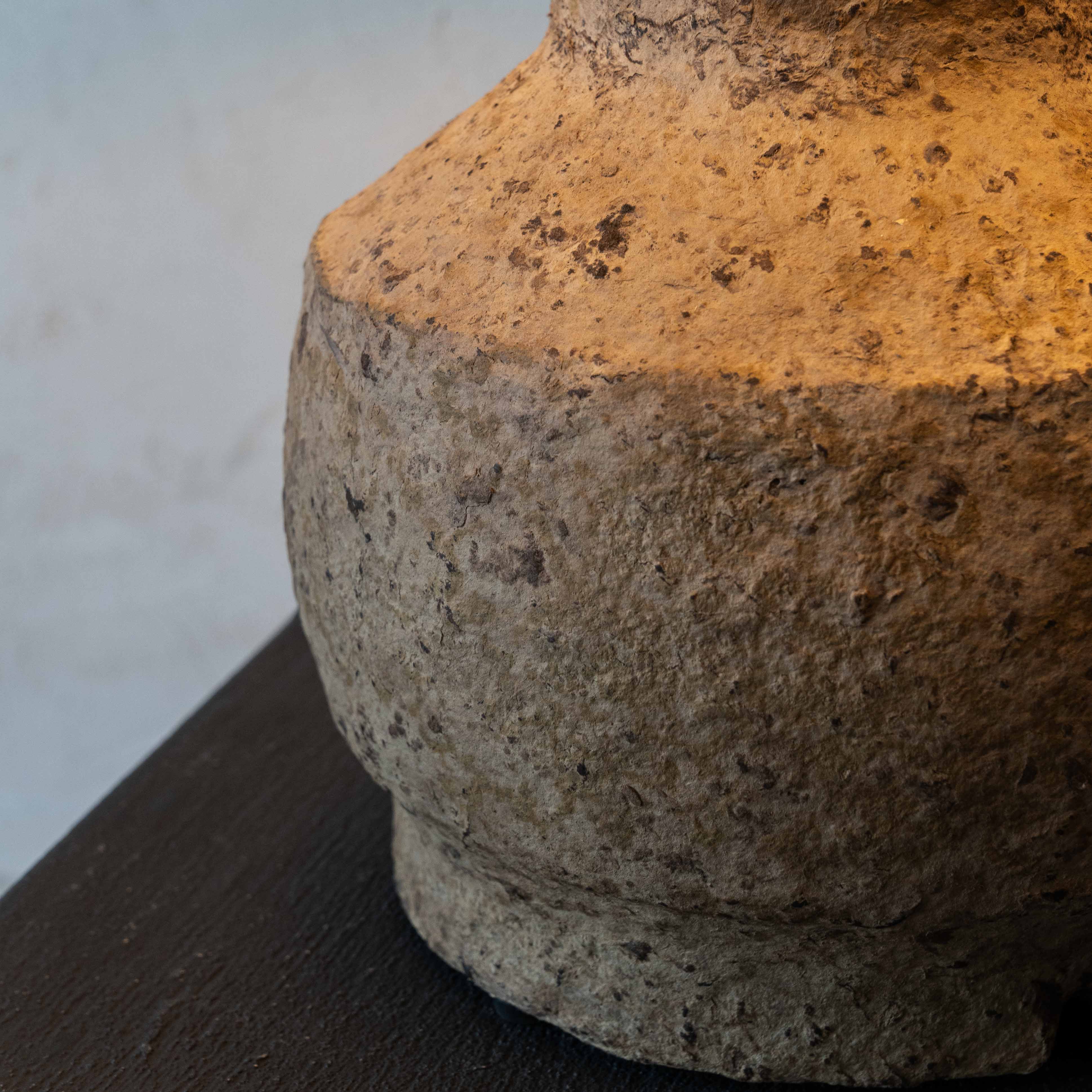 Luna Bloom Rustic Paper Mâché Artisan Table Lamp - Small - 88562 B