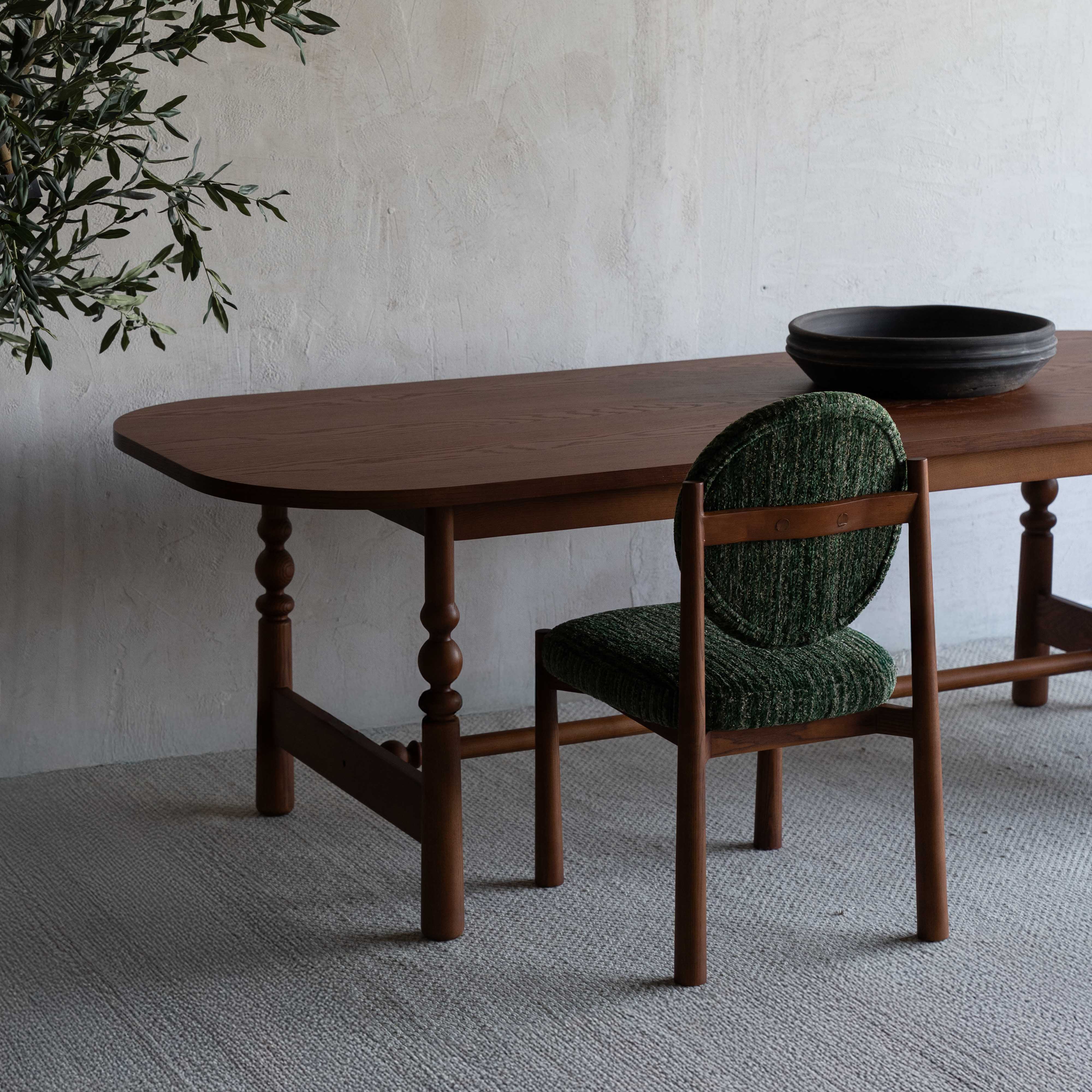 Luna Italian Classic Solid Wood Dining Table