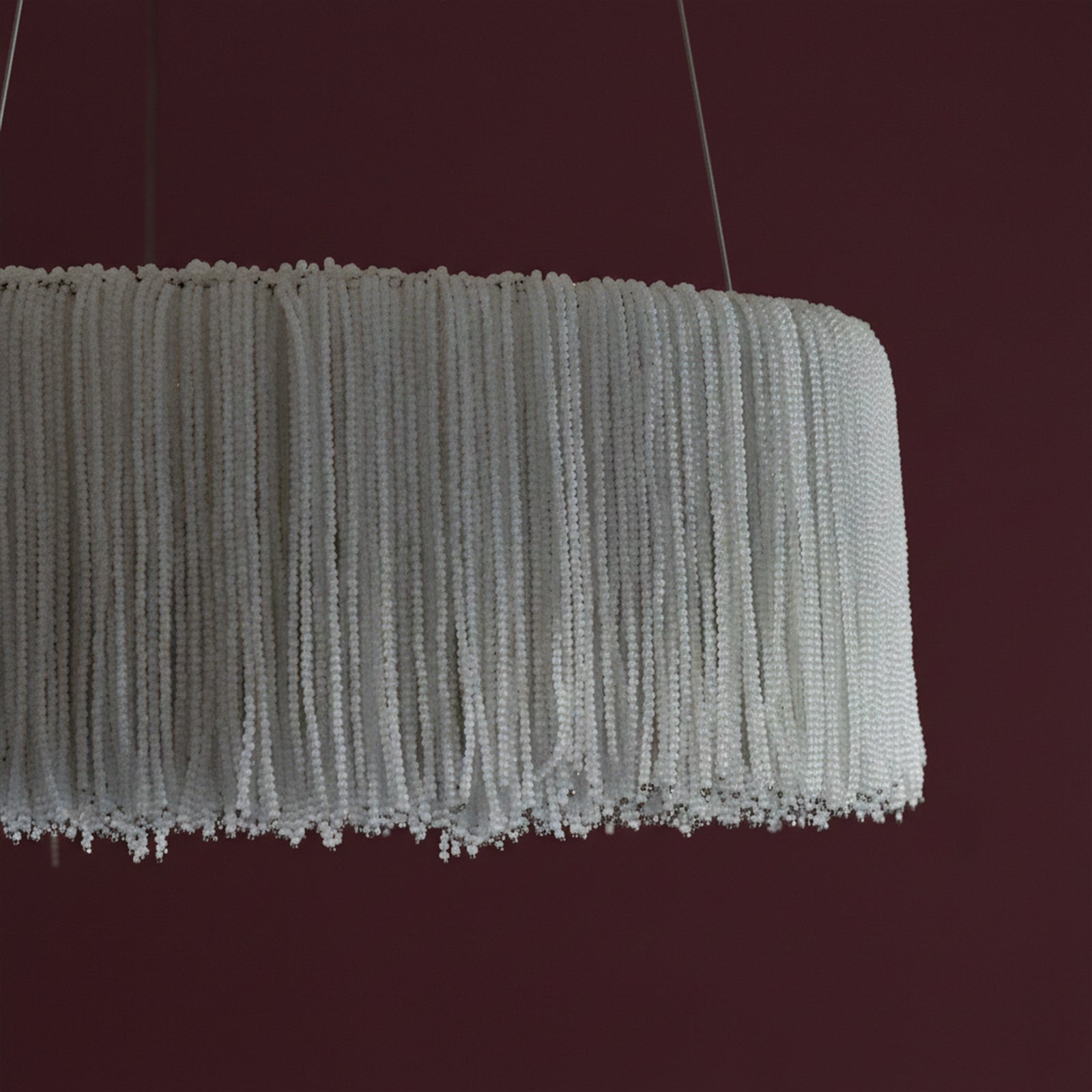 Lunara Beaded Round Crown Chandelier – LARGE