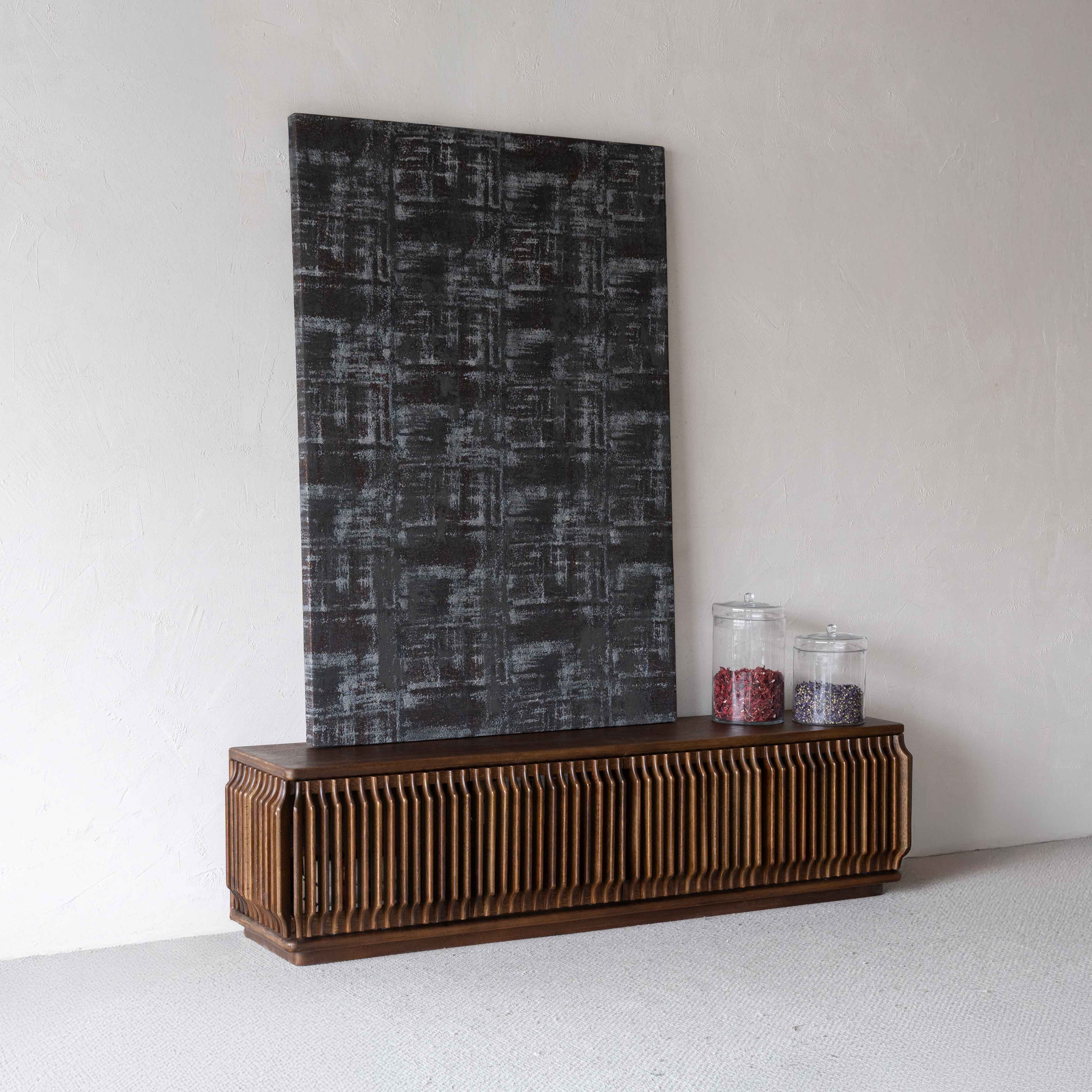 Luxe Loom Dark Walnut Modern TV Unit