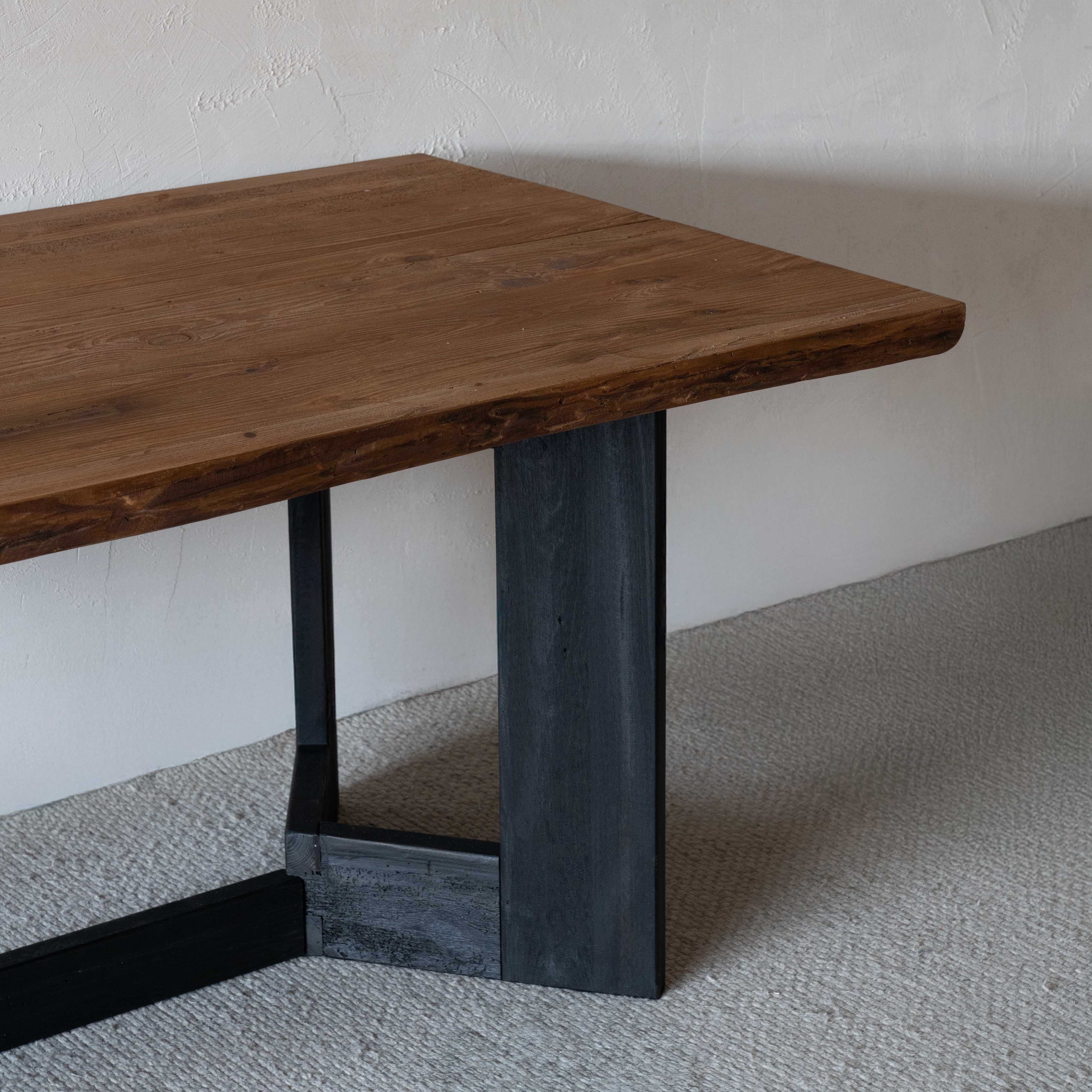 Luxe Wood Solid Wood Rectangle Dining Table