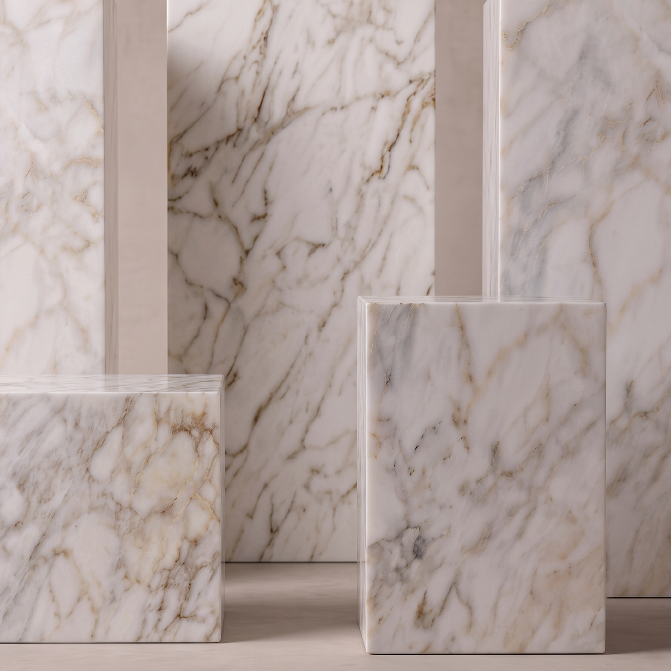 Majestic Afyon Marble Custom Size Pedestal & Side Table