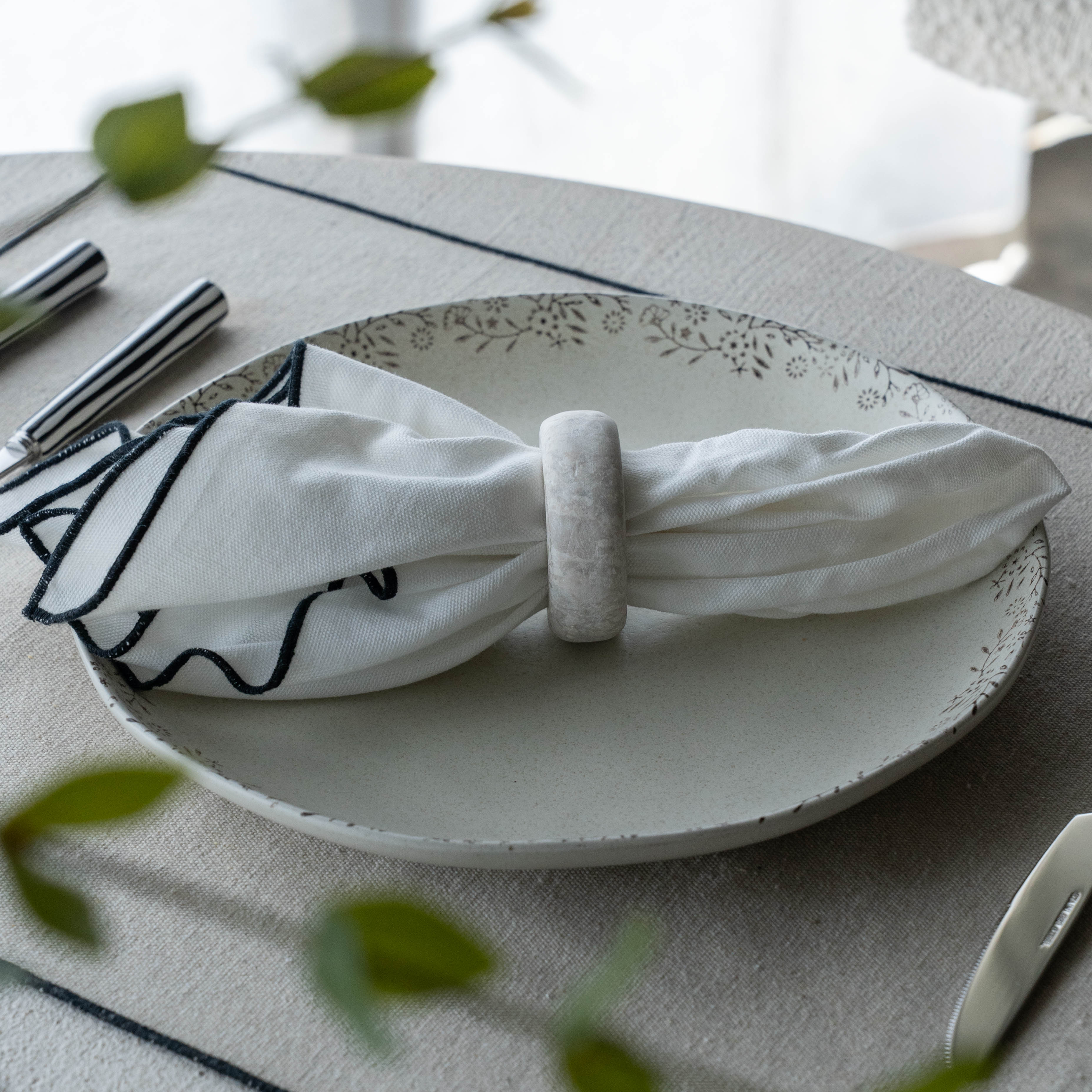 Marble Napkin Ring - Napkin Ring - WS Living Furniture  Furniture Store in Dubai