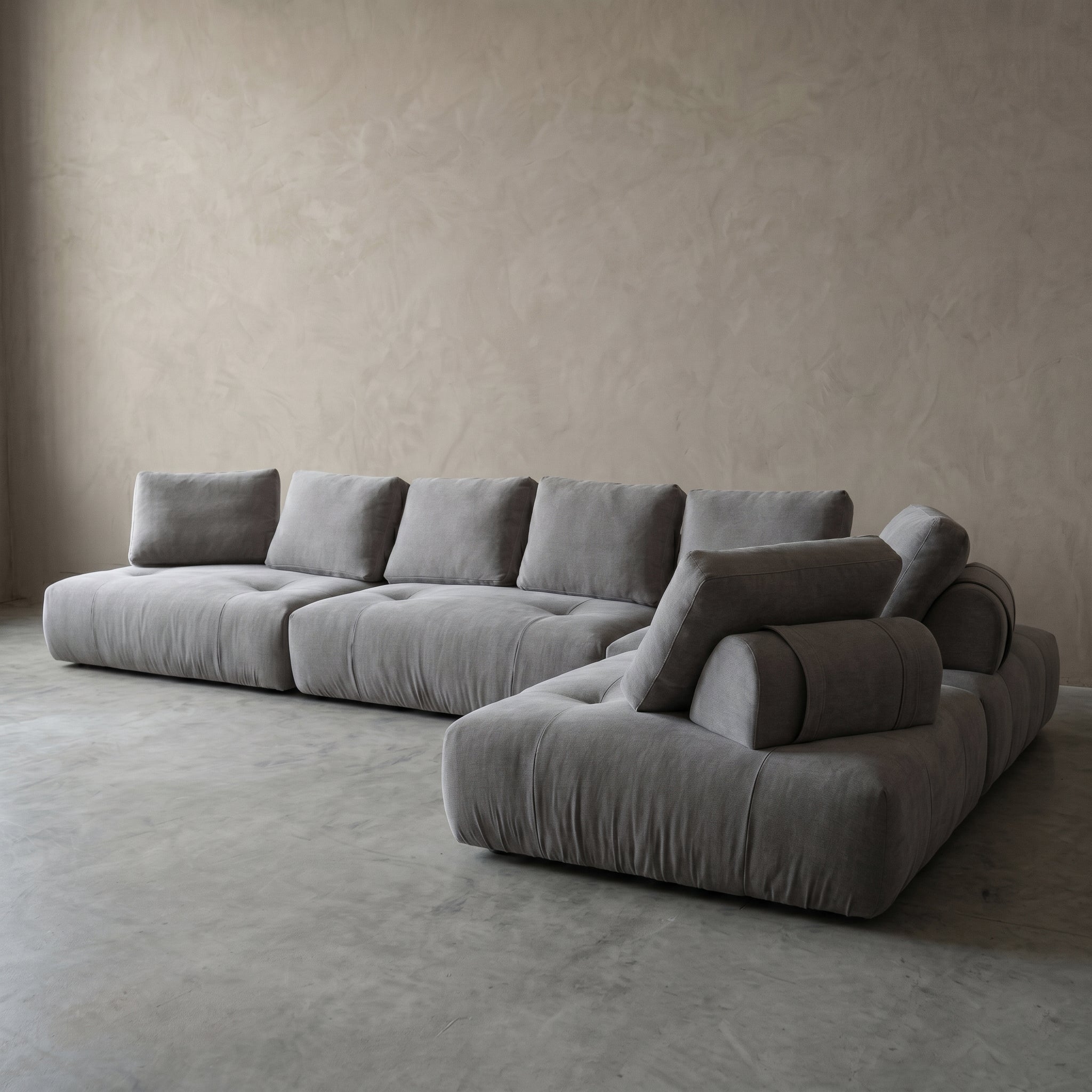 Margaux Modern Sectional Luxury Modular Sofa - CHARCOAL GREY