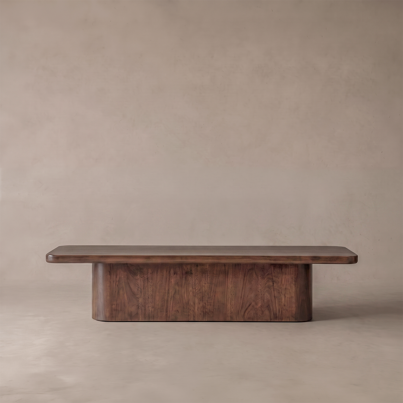 Marmaris Oak Wood Big Rectangle Coffee Table