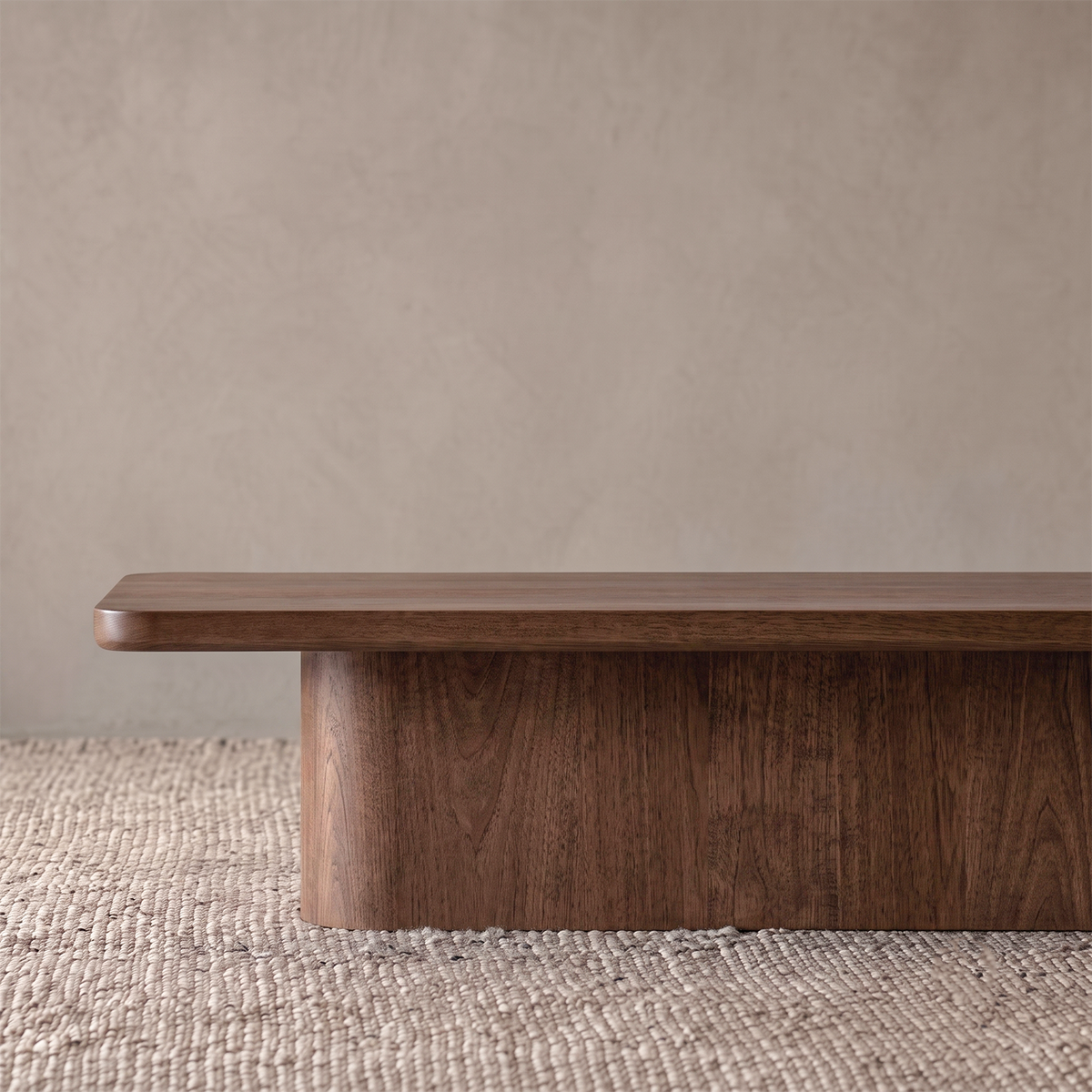 Marmaris Oak Wood Big Rectangle Coffee Table