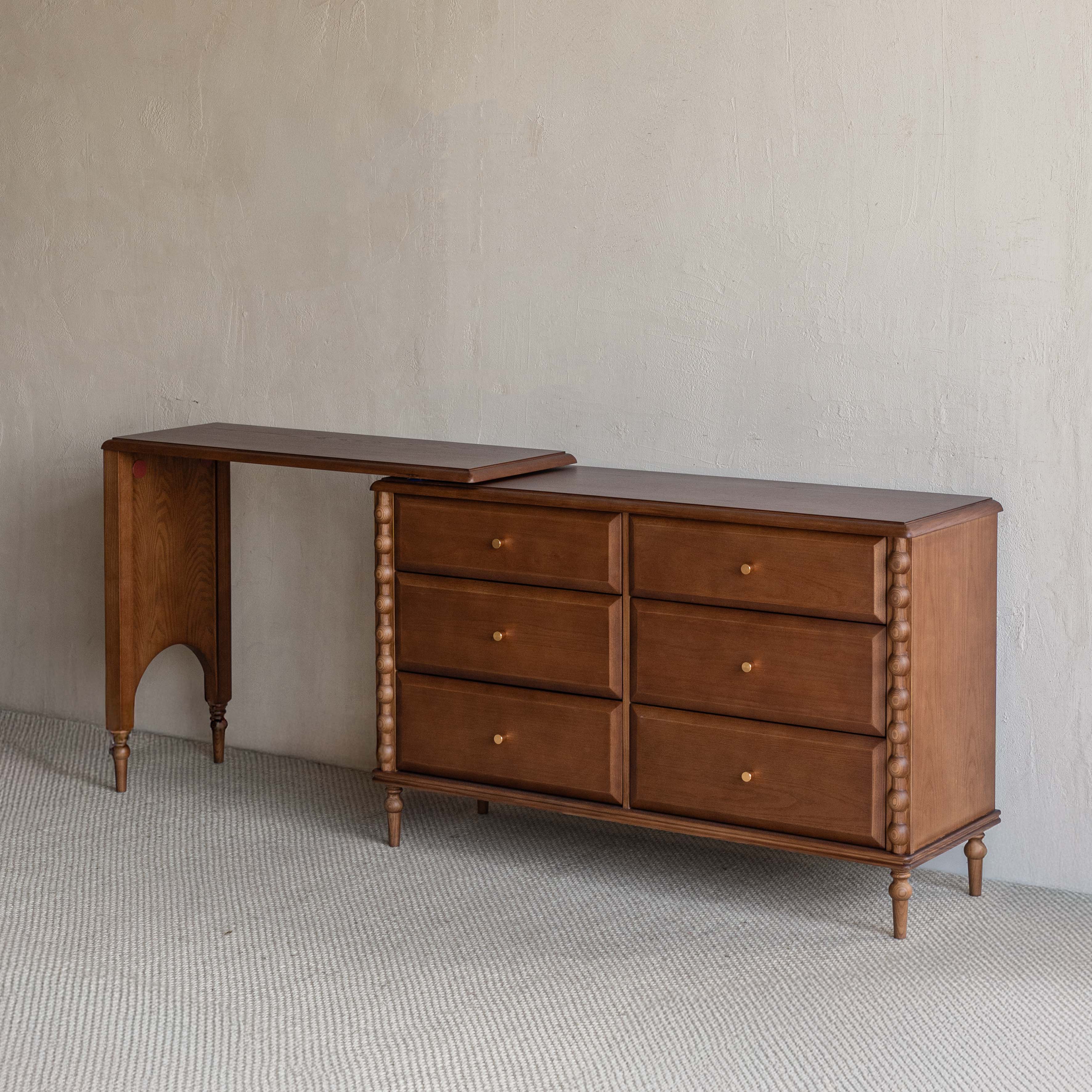 Mid Century Style Dressing Table & Office Table With Chair ( Pre-Order 60-90 Days Delivery) - TV Units - WS Living Furniture  Furniture Store in Dubai