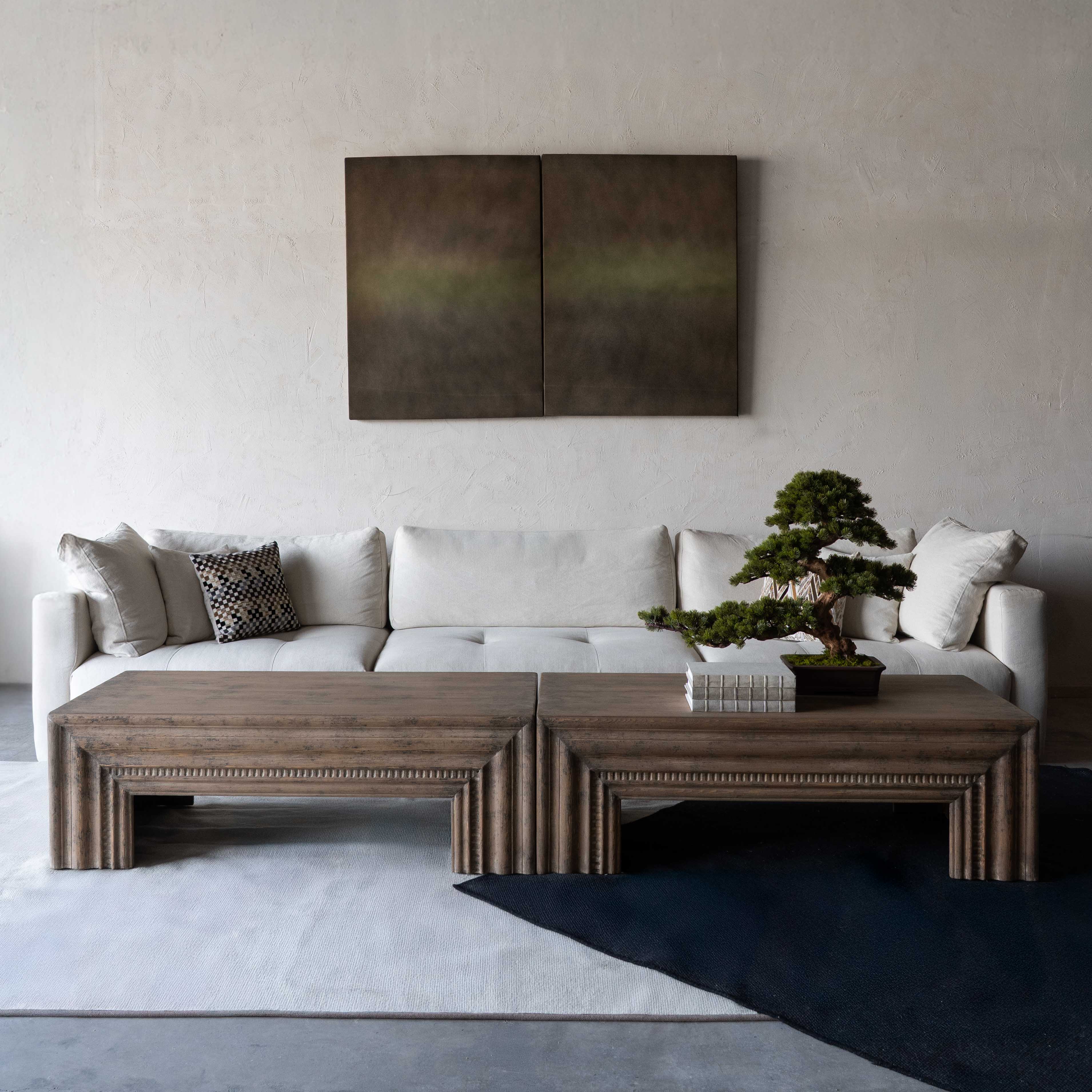 Milo Solid Oak Wood Coffee Table - Coffee Tables - WS Living Furniture  Furniture Store in Dubai