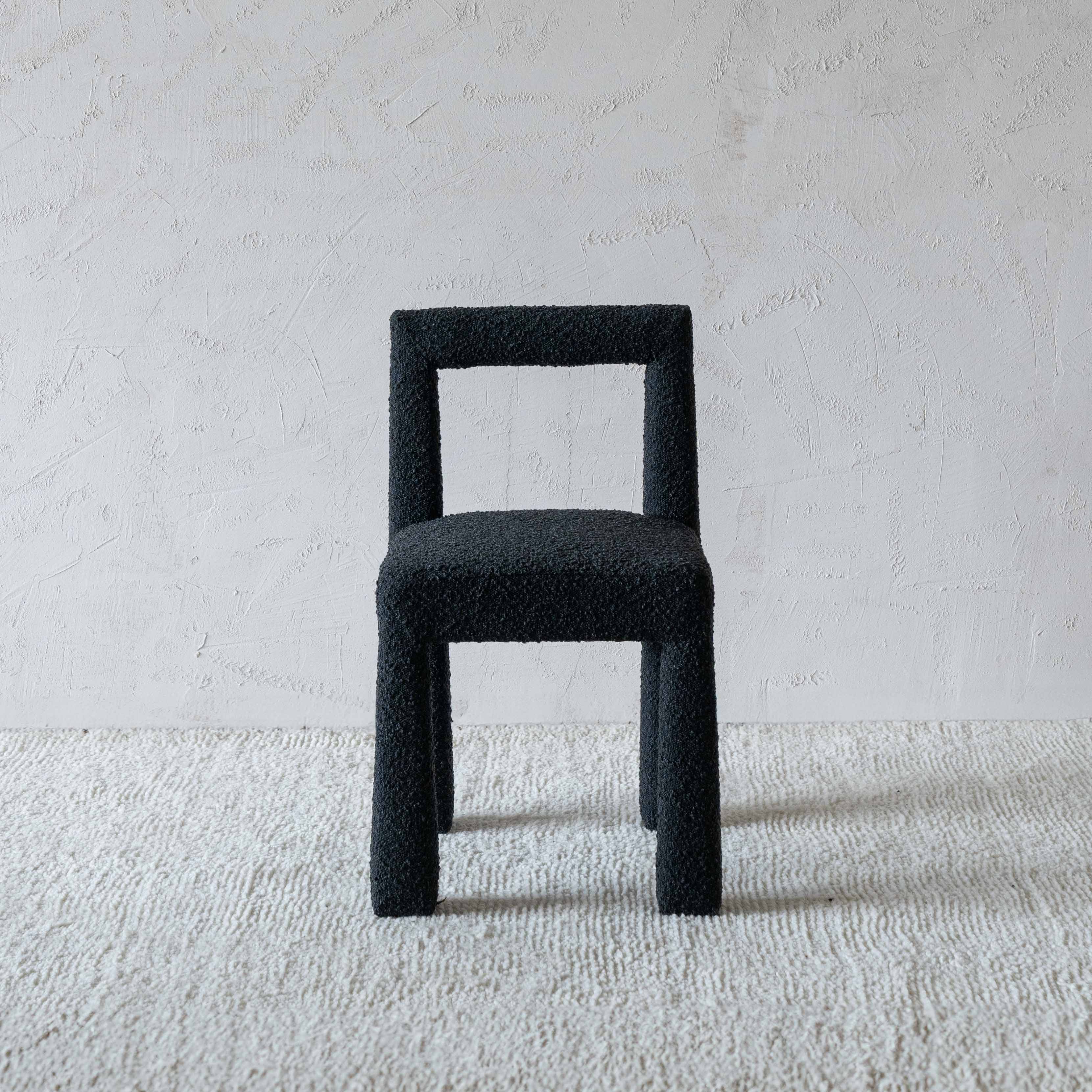 Miso Modern Boucle Dining Chair - Dining Chairs - WS Living - UAE Wood and steel Furnitures in Dubai