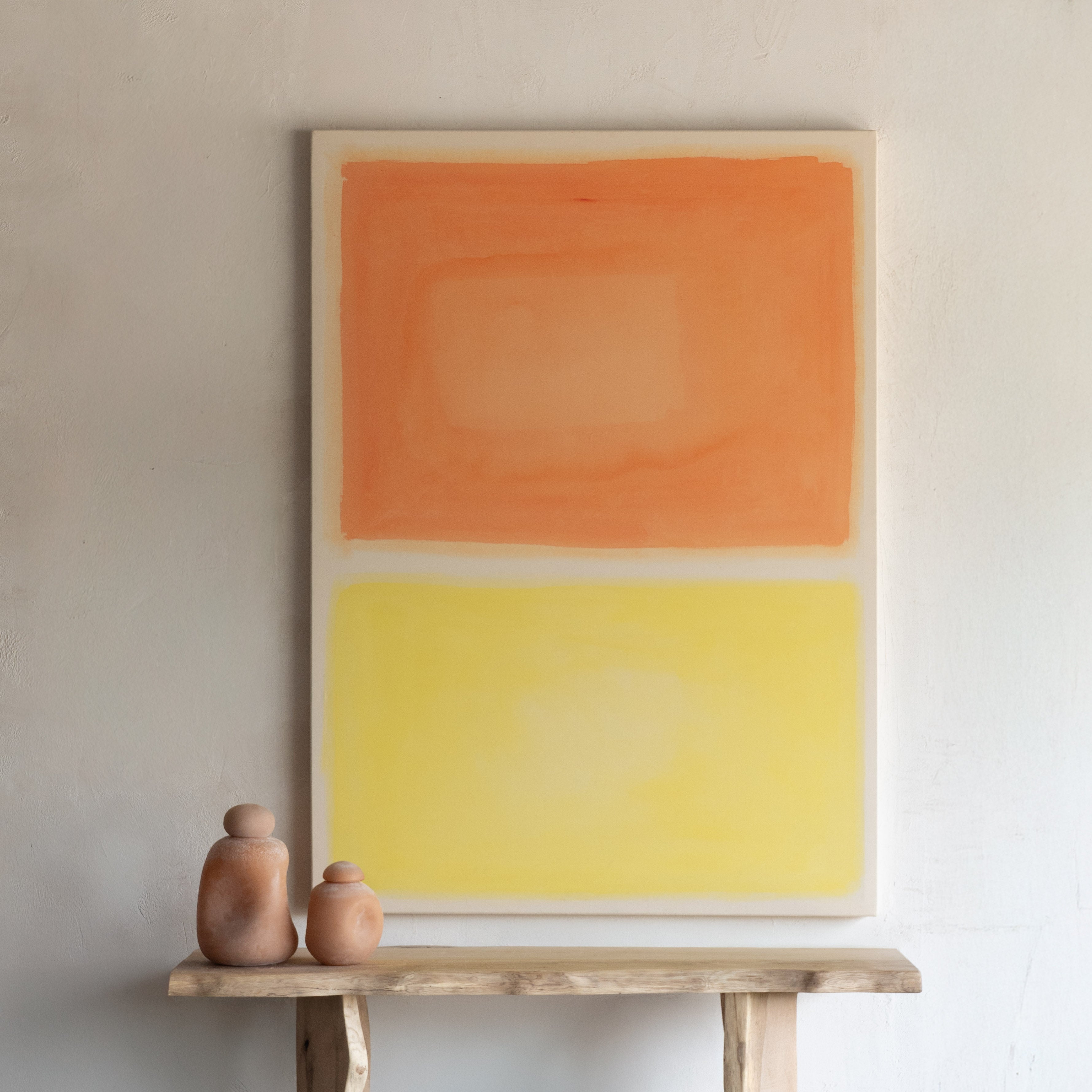 Misty Teal Wall Art Painting 120x180cm