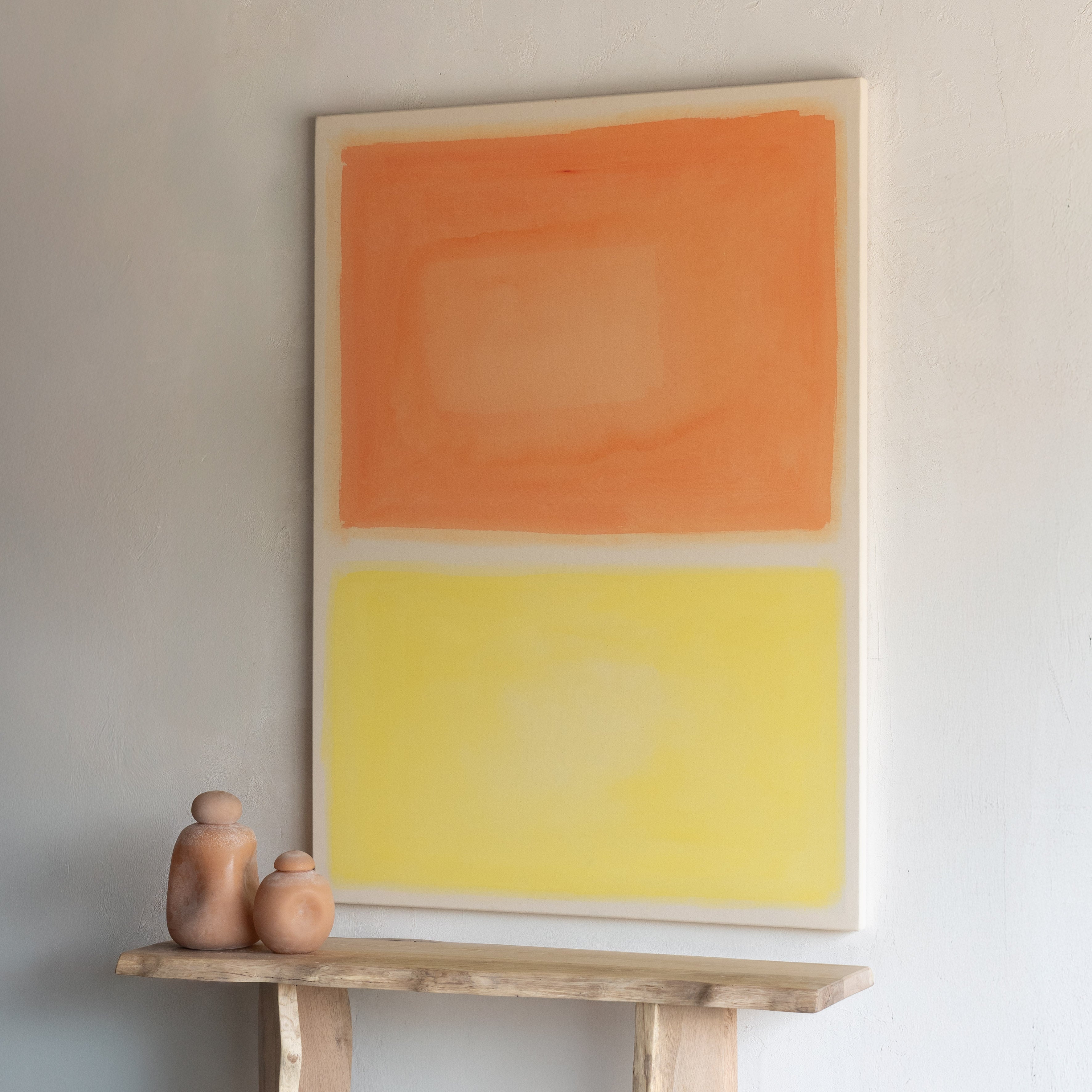 Misty Teal Wall Art Painting 120x180cm