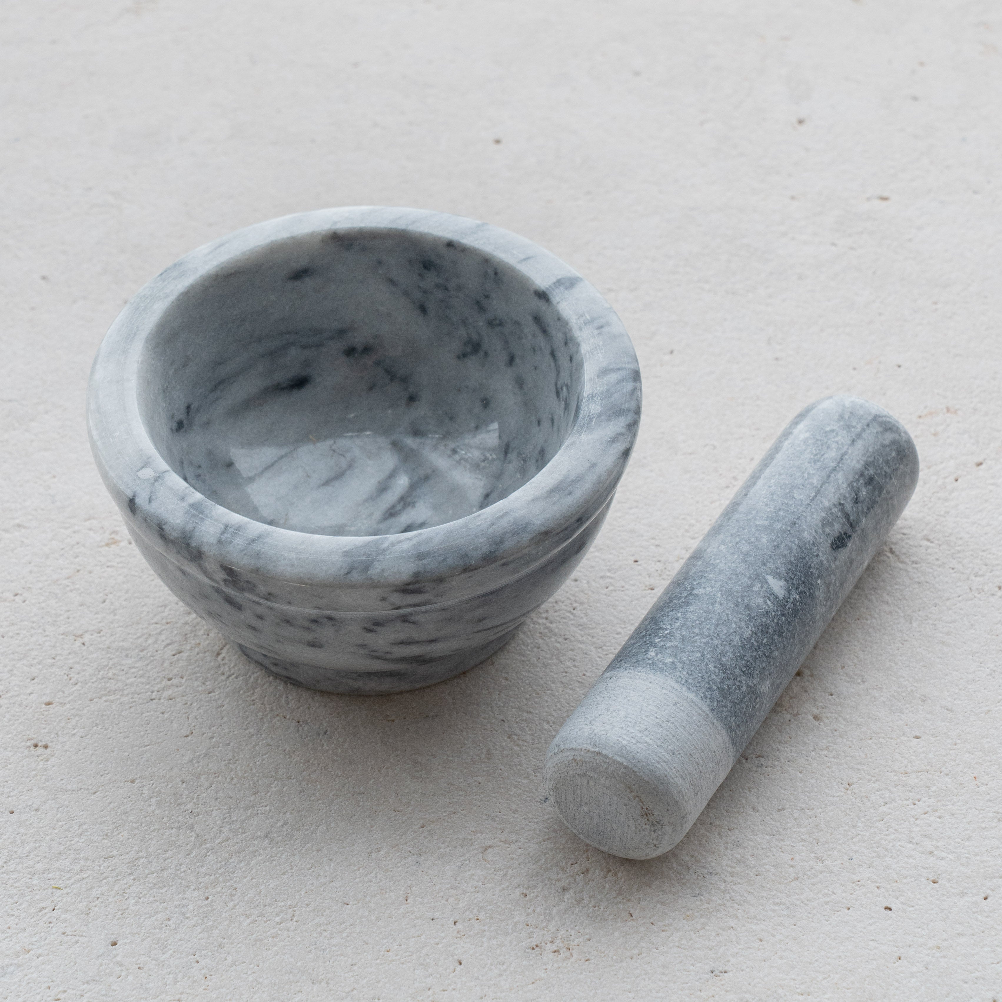 Natural Marble Mortar & Pestal