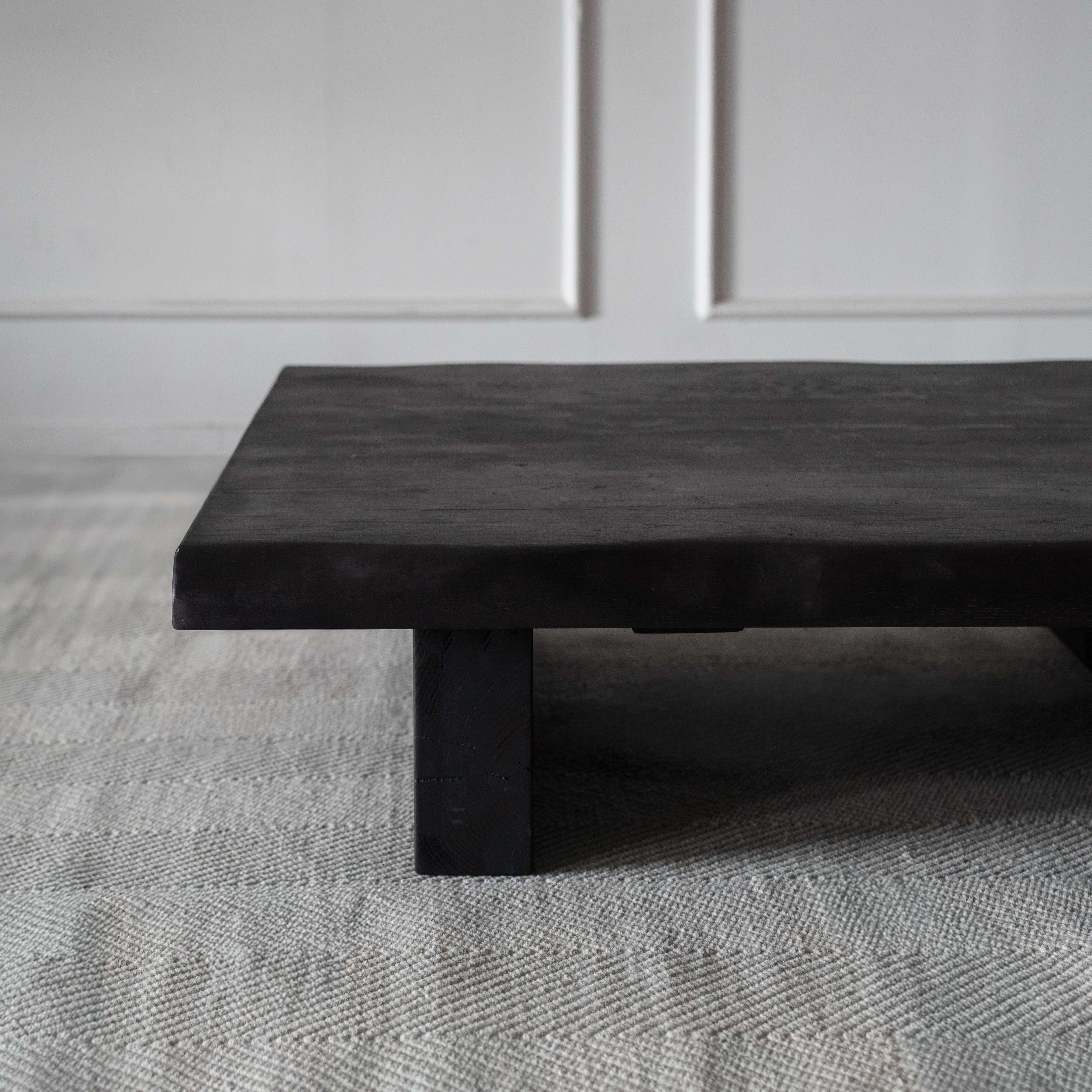 Timba Live Edge Oak Wood Artisan Coffee Table