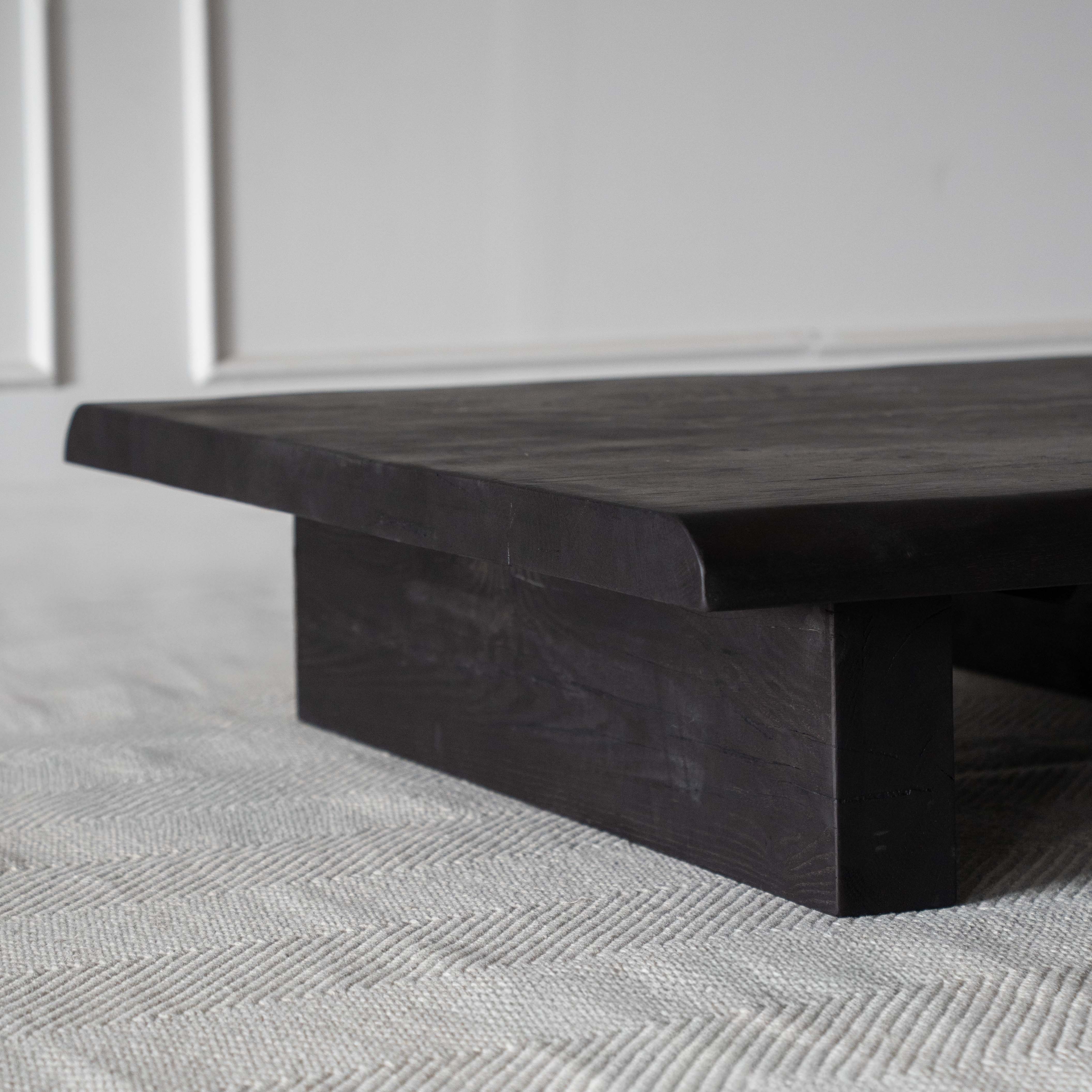 Timba Live Edge Oak Wood Artisan Coffee Table