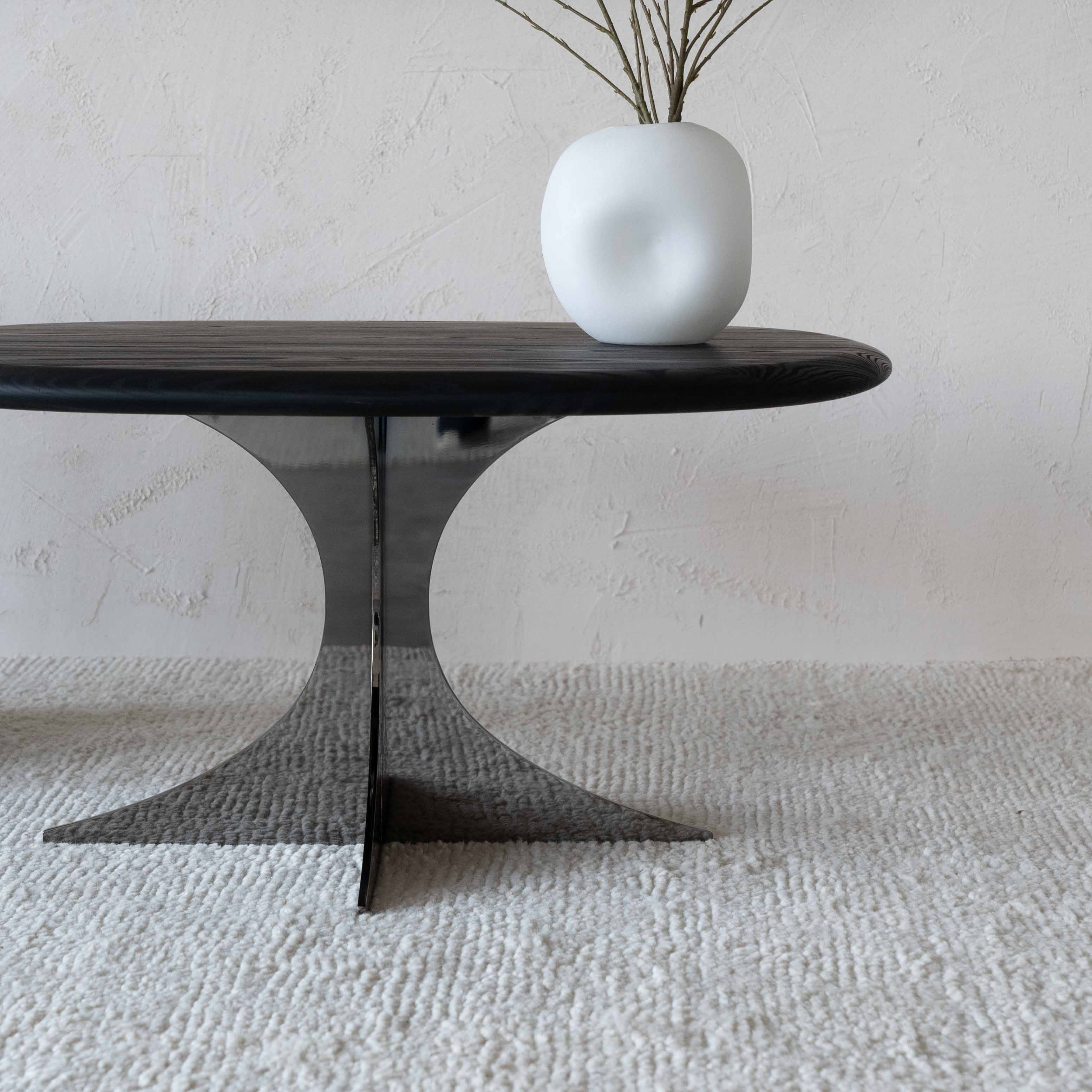 Mulan Black Wood Coffee Table  - WS Living - UAE - Coffee Table Wood and steel Furnitures - Dubai