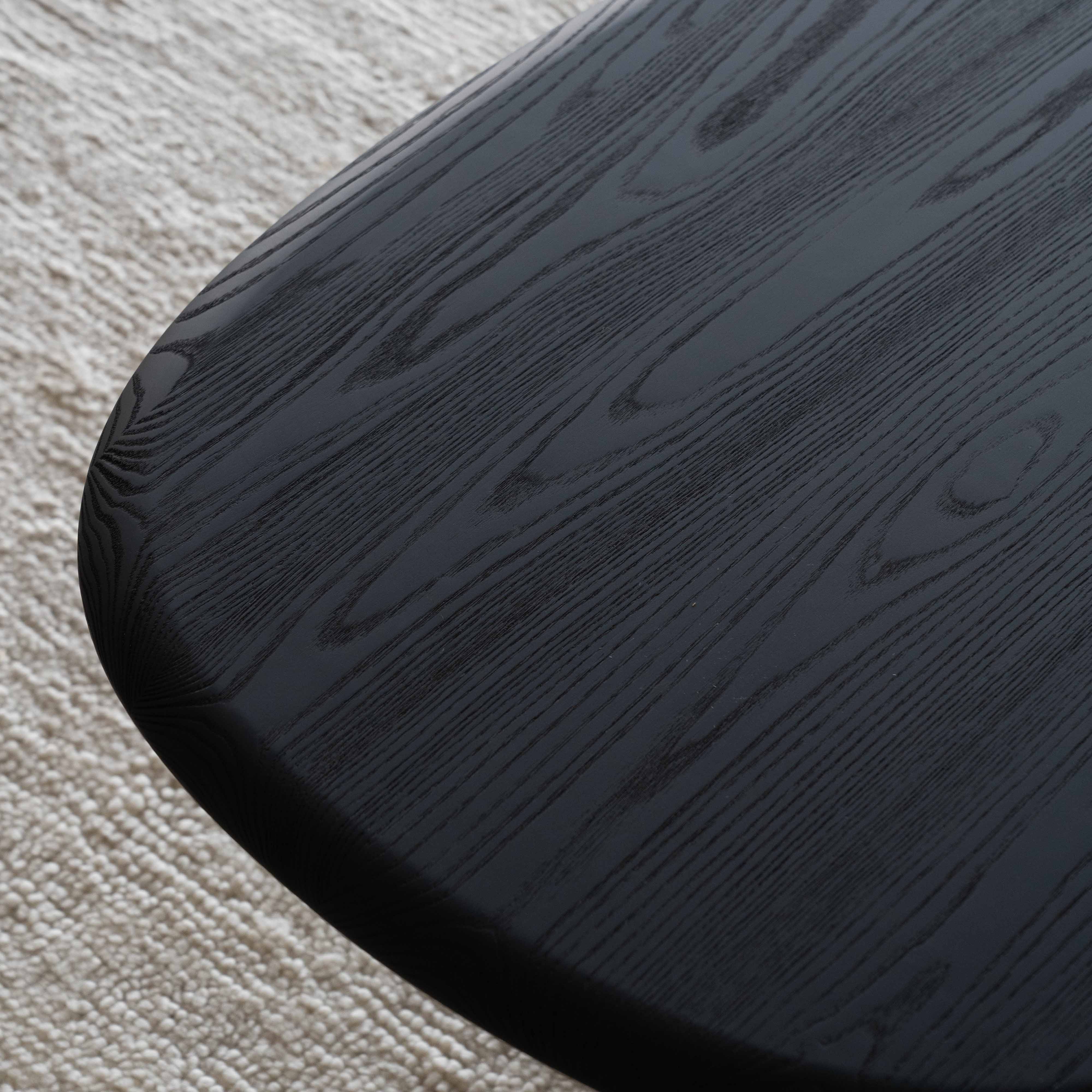 Mulan Black Wood Coffee Table - Coffee Table - WS Living - UAE Modern Home Furniture Stores in Dubai