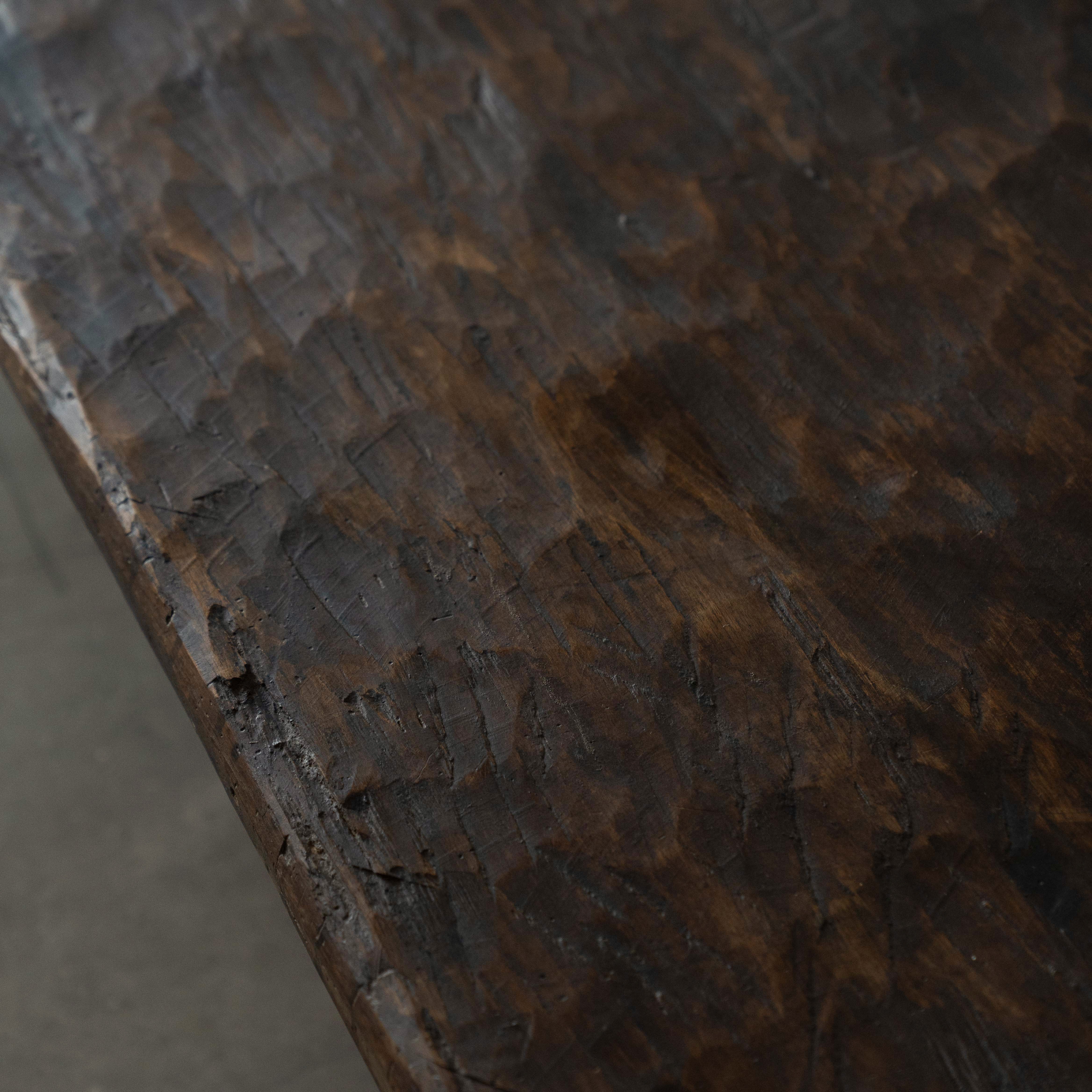 Kohima Real Antique Tribal Coffee Table - WALNUT