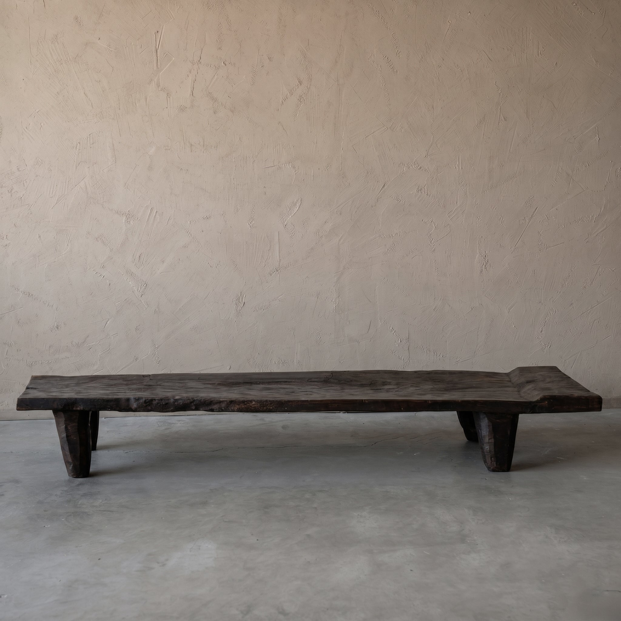 Mzizi Real Antique Japanese Style Coffee Table - DARK WALNUT