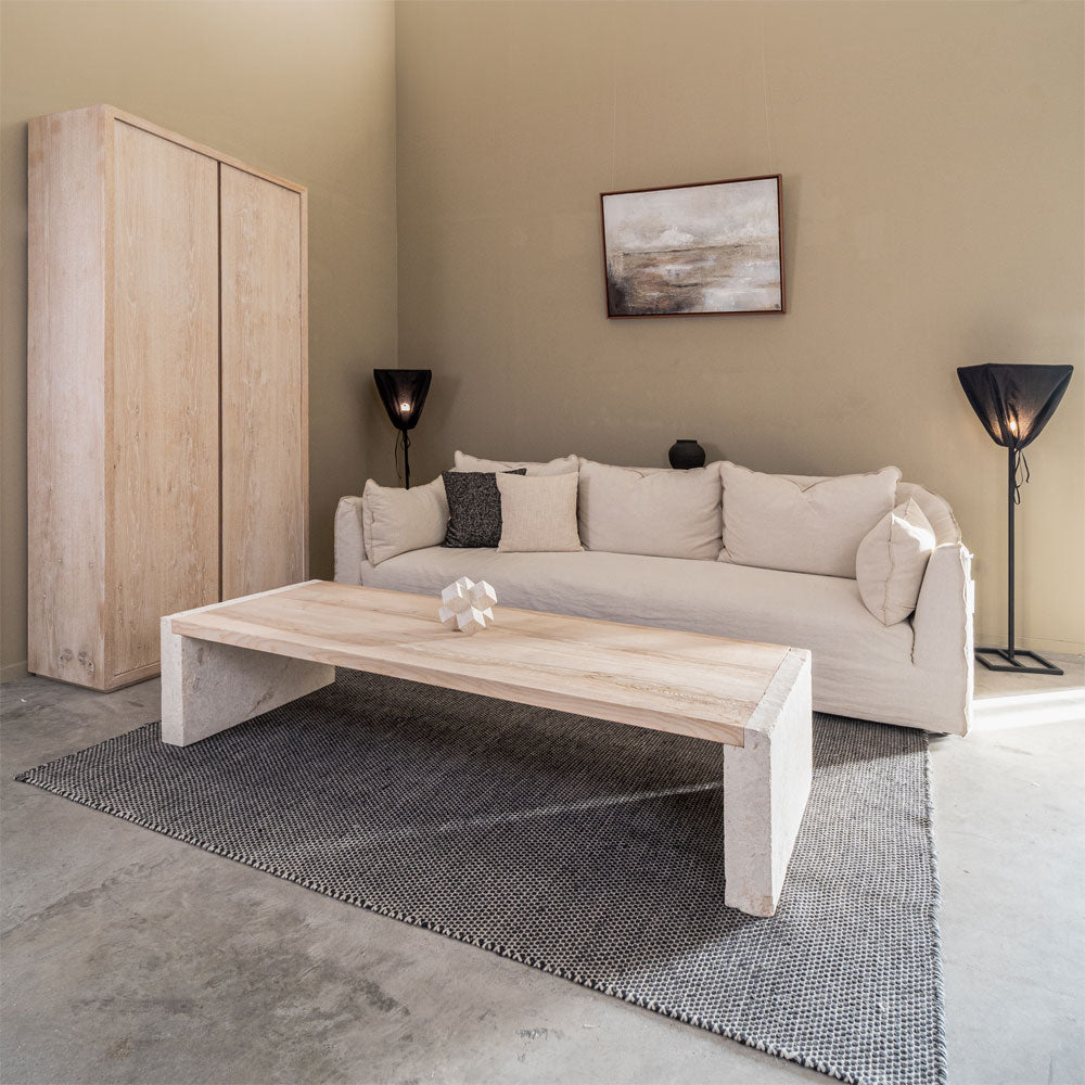 Athens coffee table  - WS Living - UAE -  Wood and steel Furnitures - Dubai