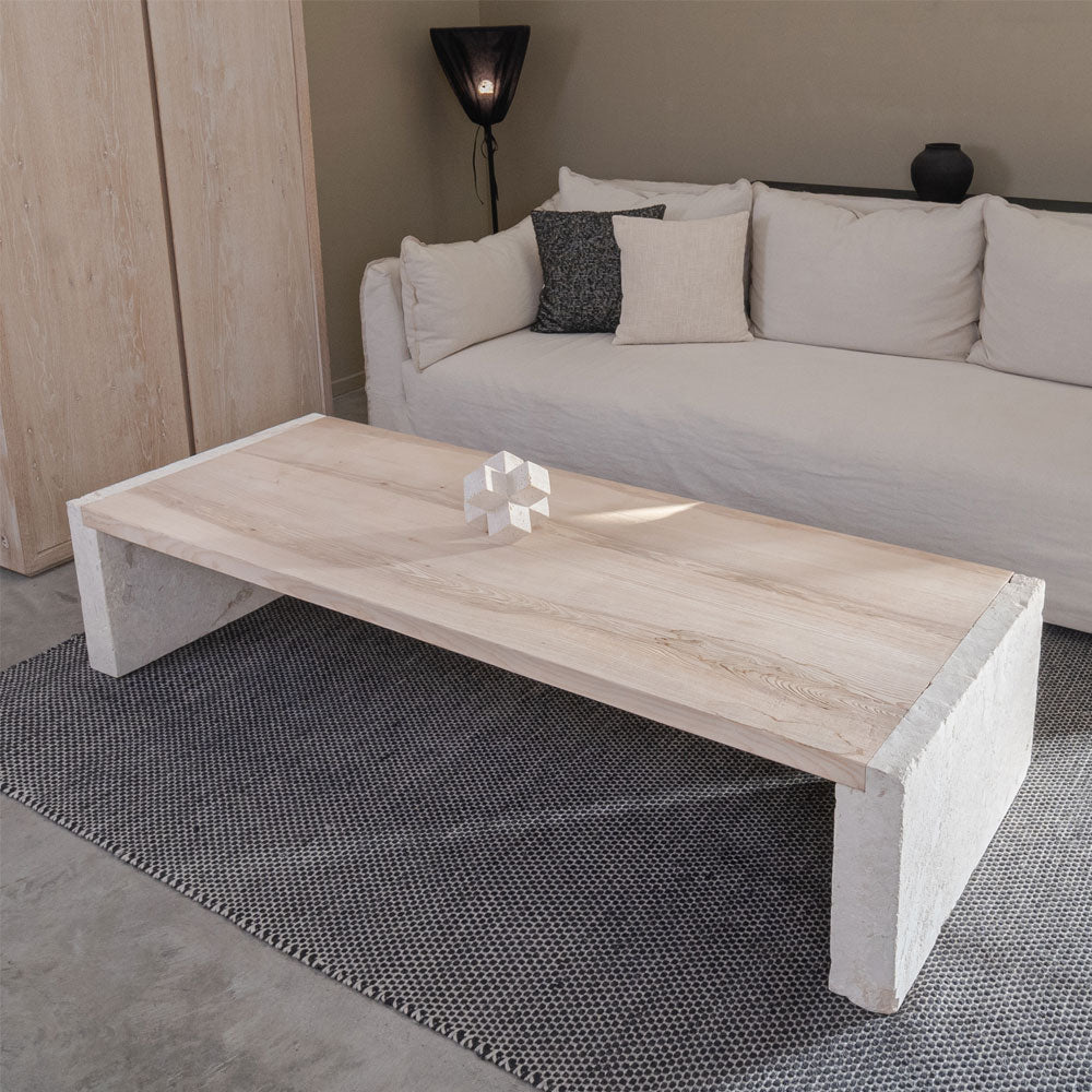 Athens coffee table  - WS Living - UAE -  Wood and steel Furnitures - Dubai