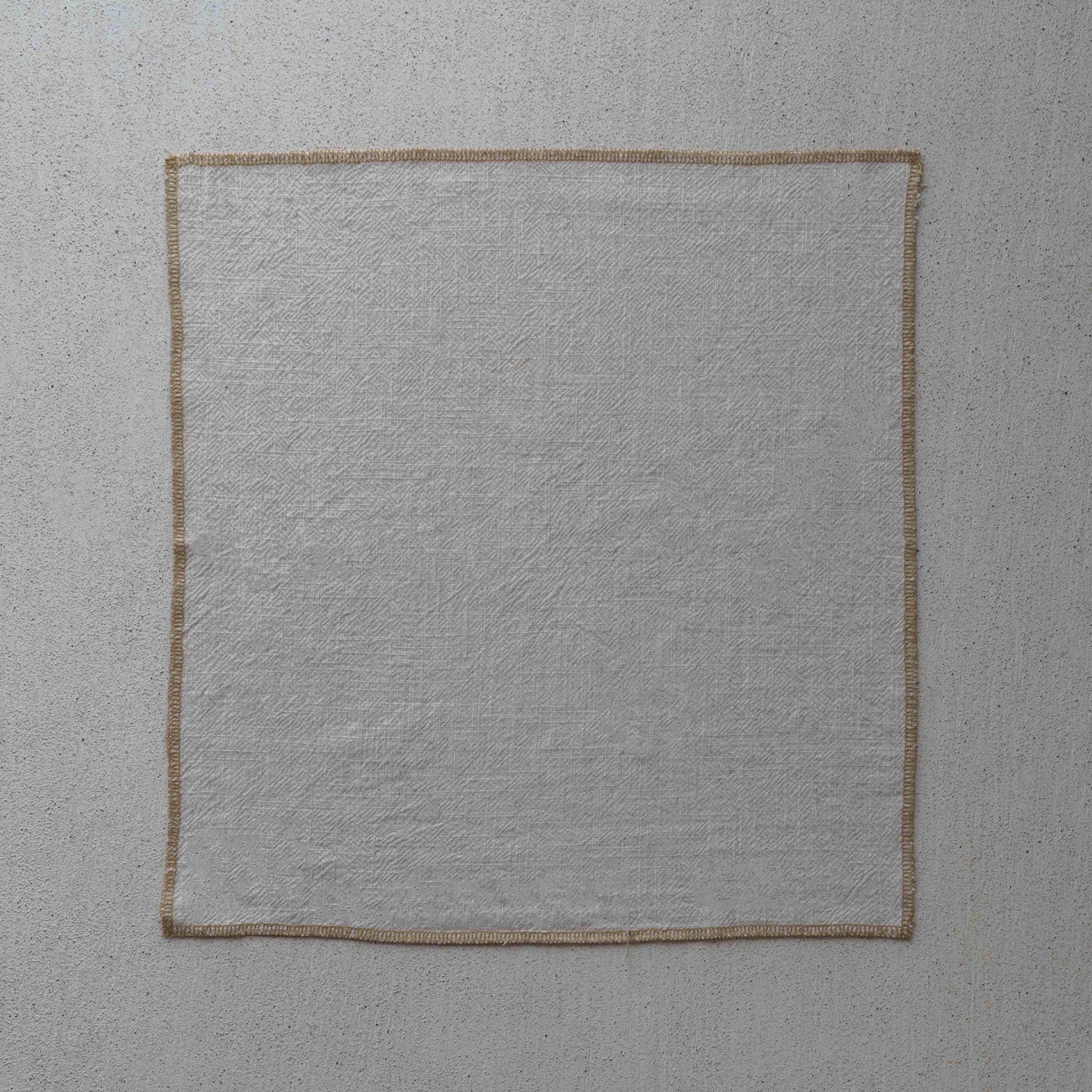 مجموعة مناديل طاولة منقوشة مكونة من قطعتين - رمادي