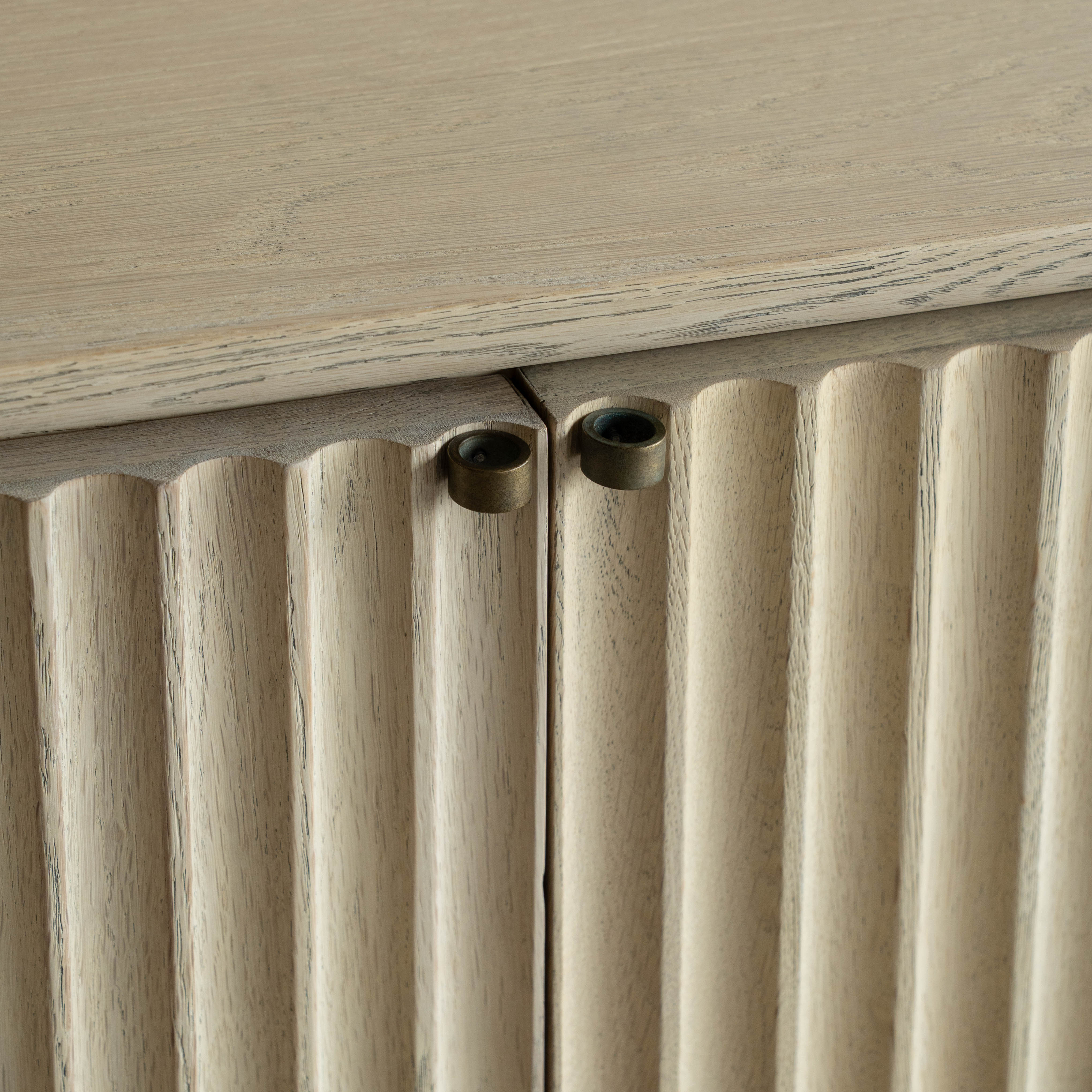 خزانة جانبية عصرية من الخشب الصلب من جيسا | خزانة تخزين 