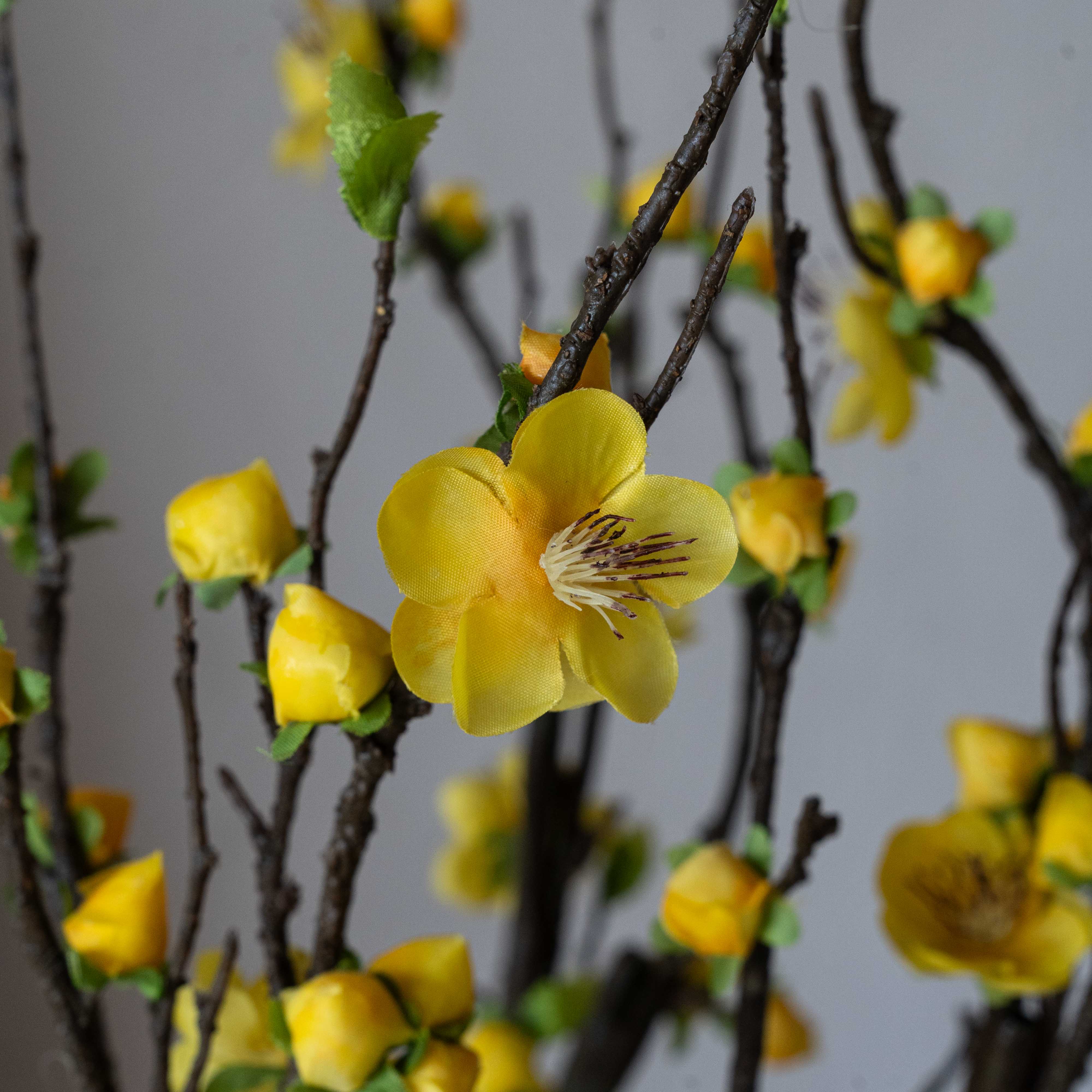 Velvet Petals Decorative Yellow Artificial Flower | Plant