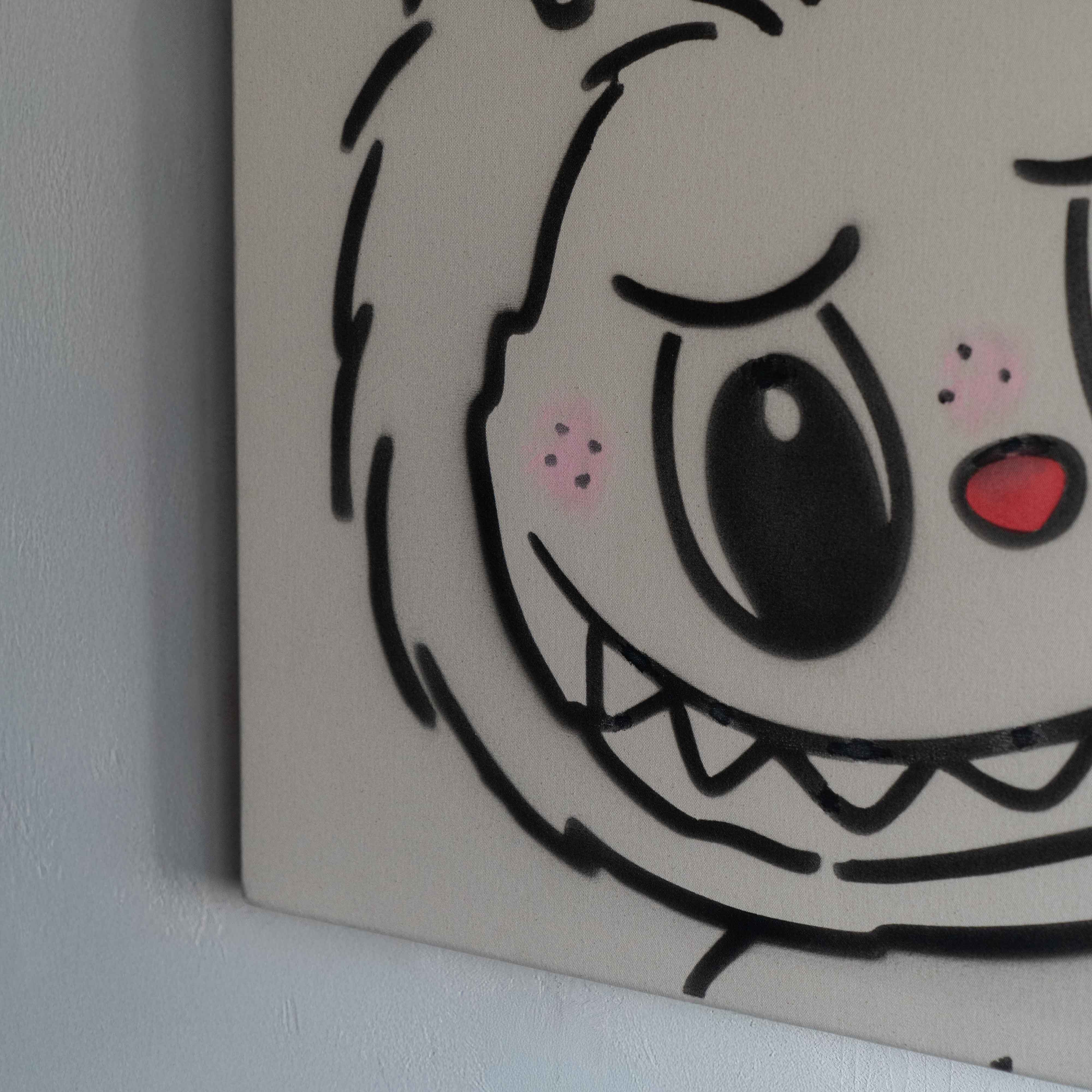 WS - Labubu Handmade Wall Art Painting