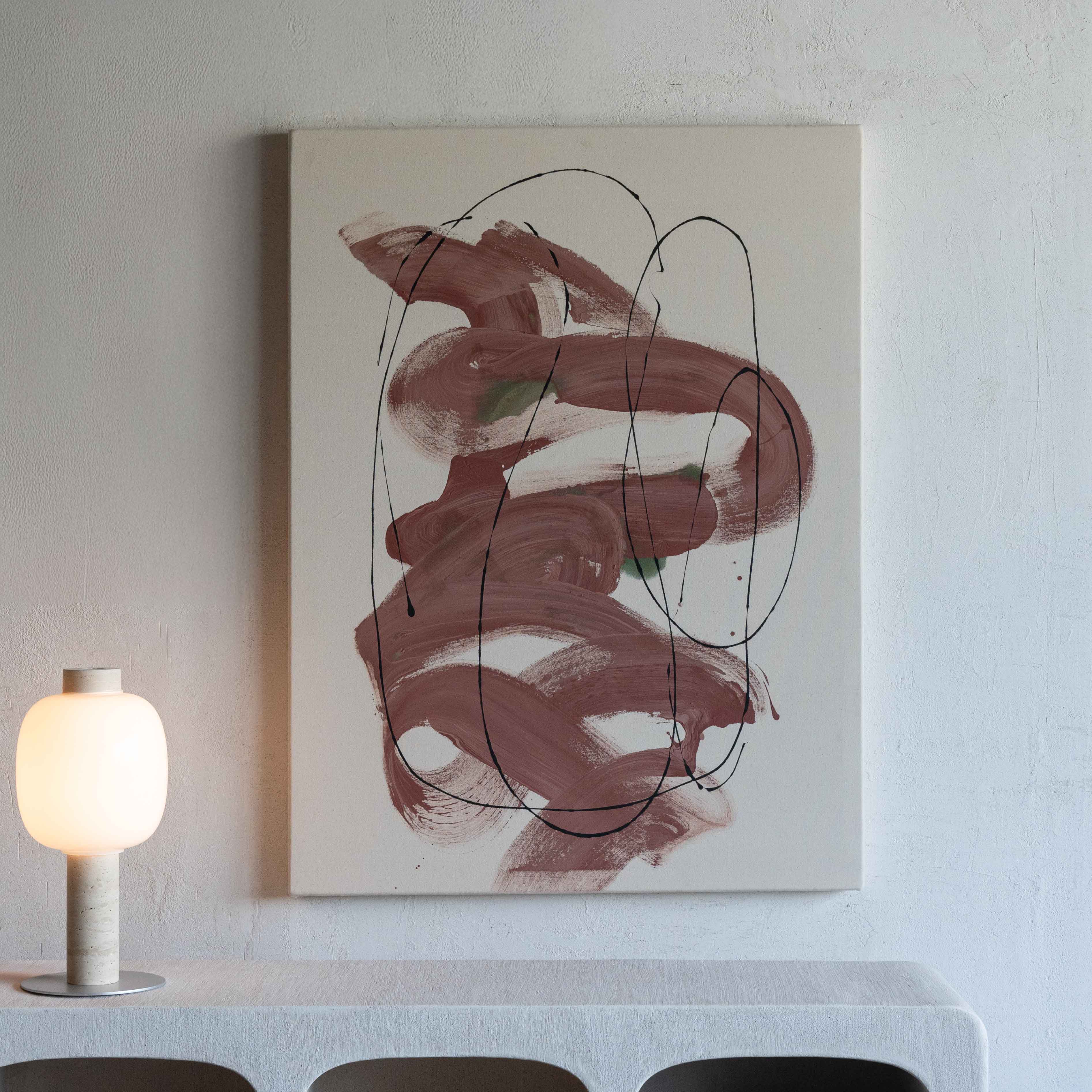 Quillon Hand Painted Abstract Wall Art Painting